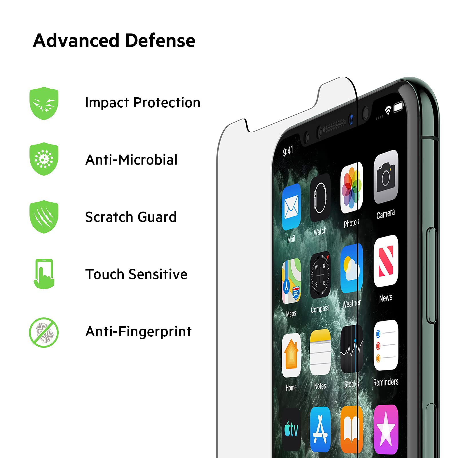 belkin-temperedglass-displayschutz-antimikrobiell-f-r-iphone-11-pro image 2