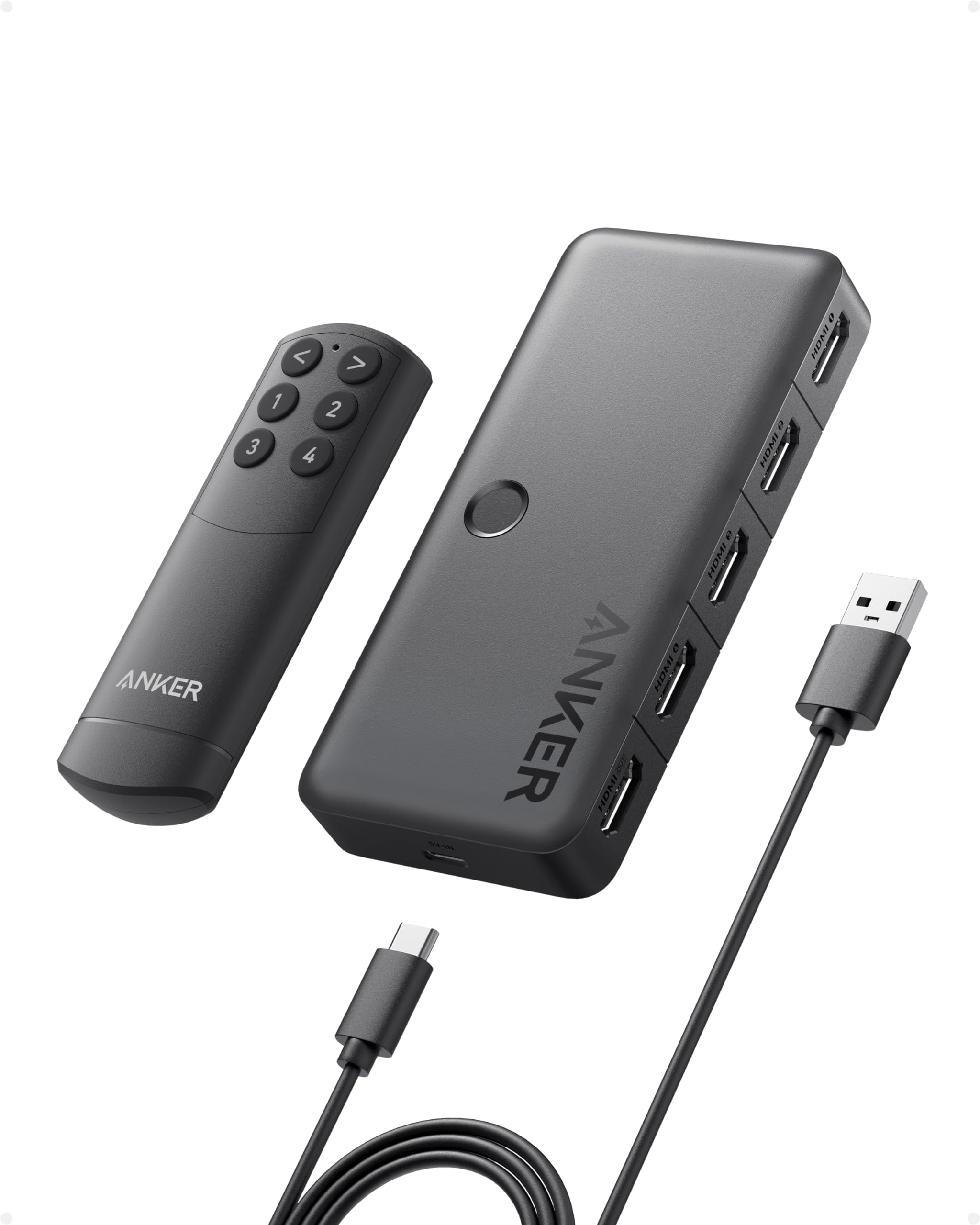 anker-hdmi-switch-4-in-1-out-4k-60hz-mit-fernbedienung image 1