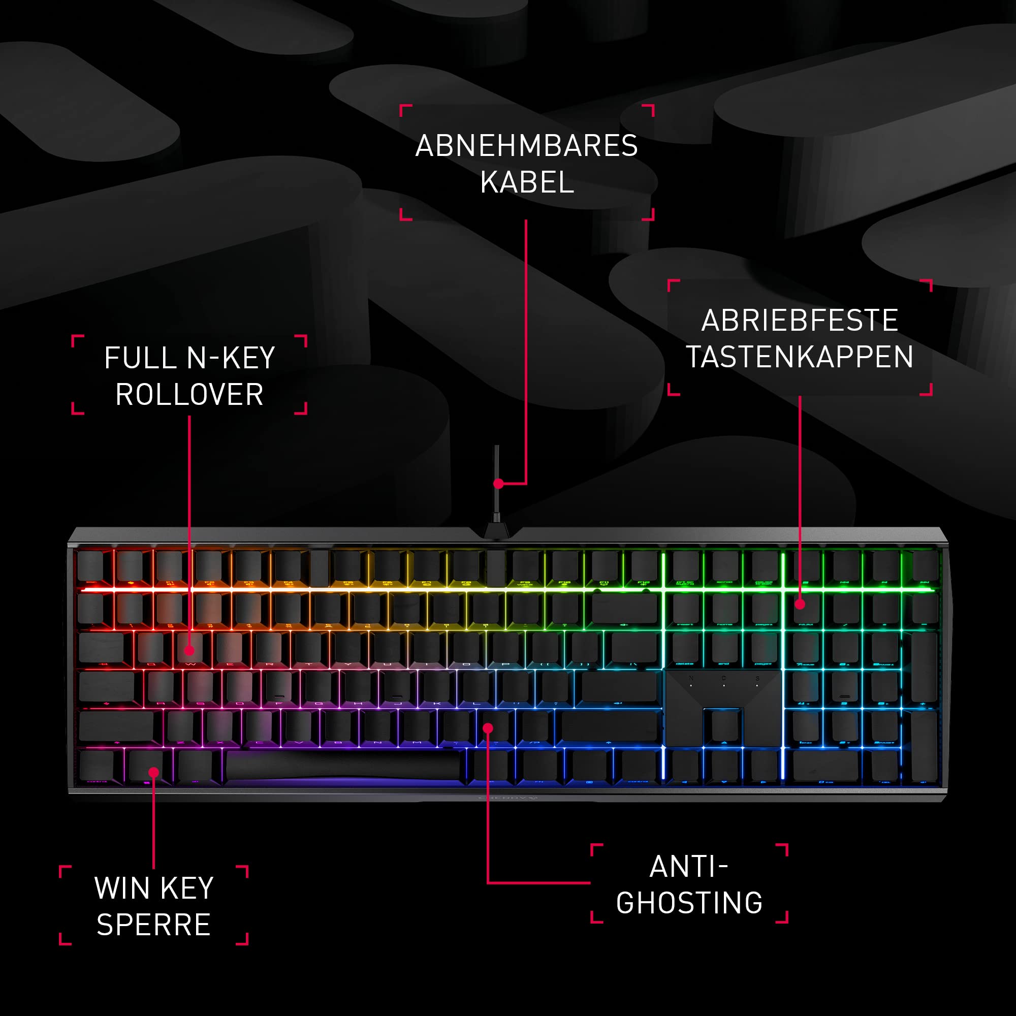 cherry-mx-board-3-0-s-gaming-tastatur-deutsch-qwertz-mx-red-wei image 2