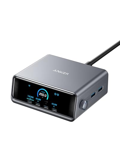 anker-prime-250w-6-port-gan-ladestation-usb-c-140w-mit-2-26-lcd-display-und-smar image 7