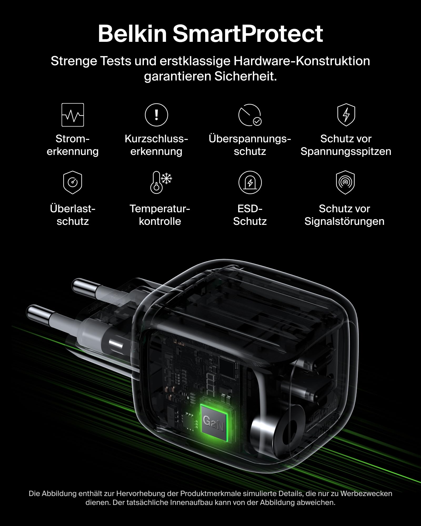 belkin-usb-c-gan-ladeger-t-50w-2-port-mit-pd-3-1-wei image 6