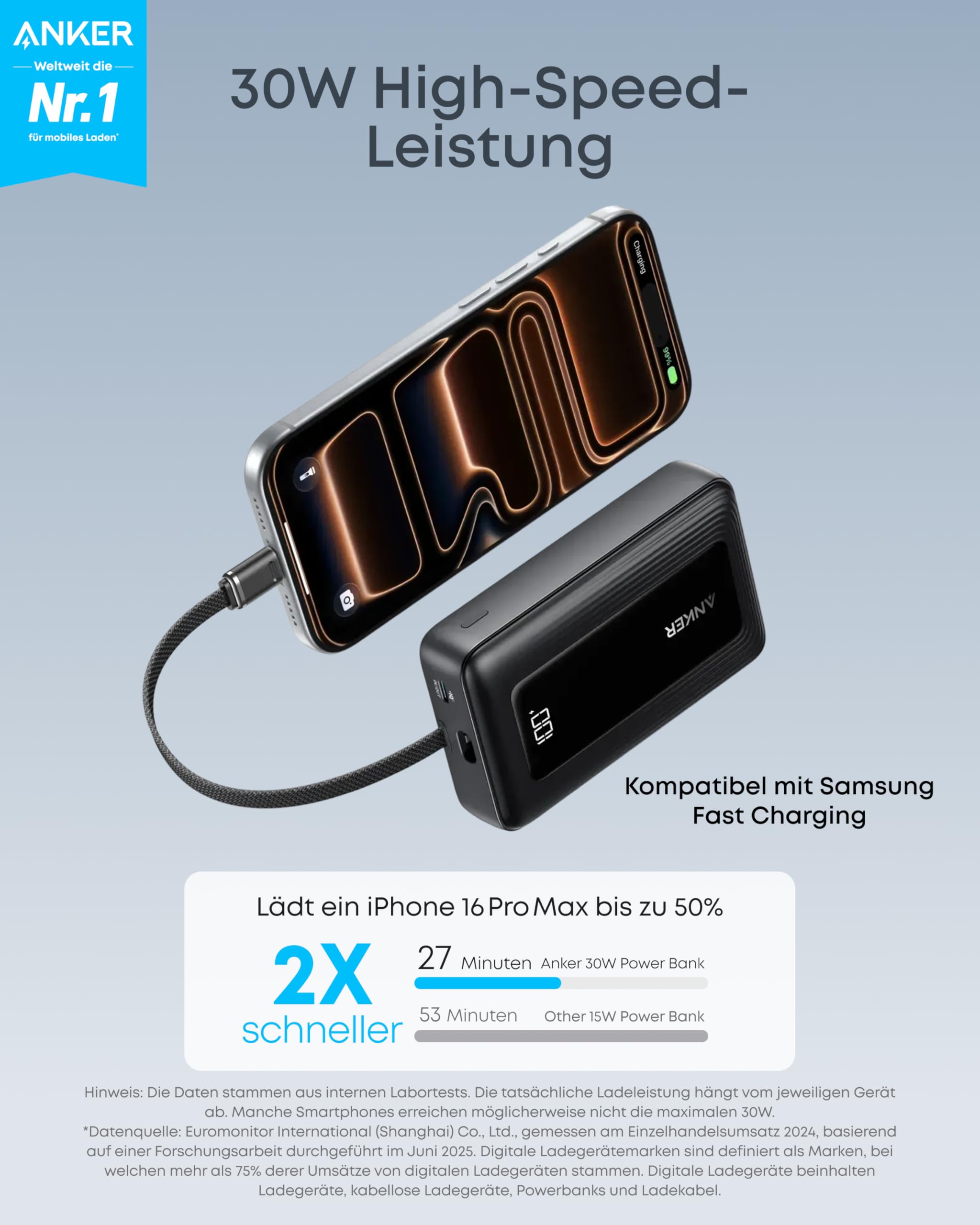 anker-zolo-powerbank-a1688-10000mah-30w-mit-usb-c-kabel image 2