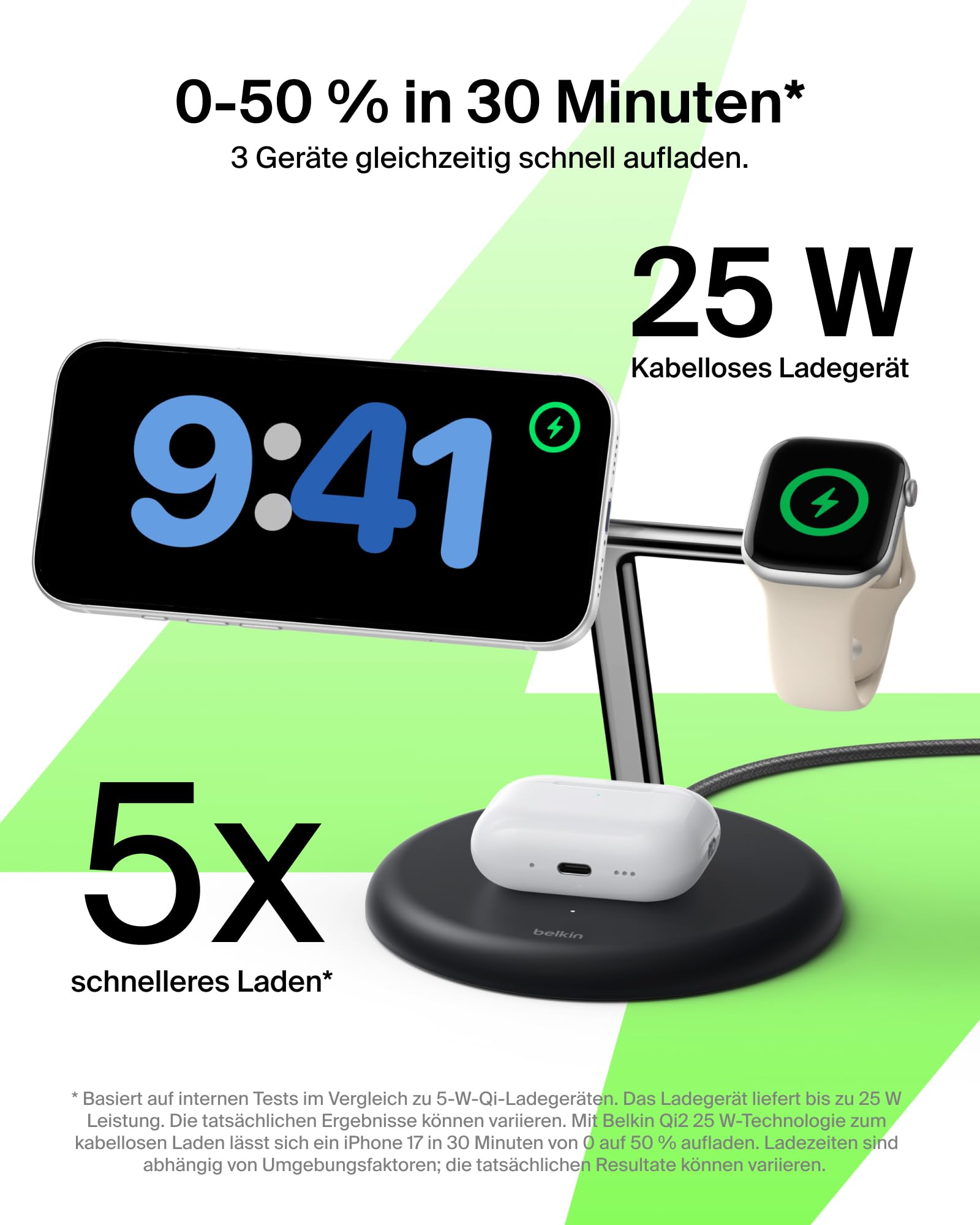 belkin-ultracharge-3-in-1-ladestation-qi2-25w-schwarz-f-r-iphone-apple-watch-air image 2