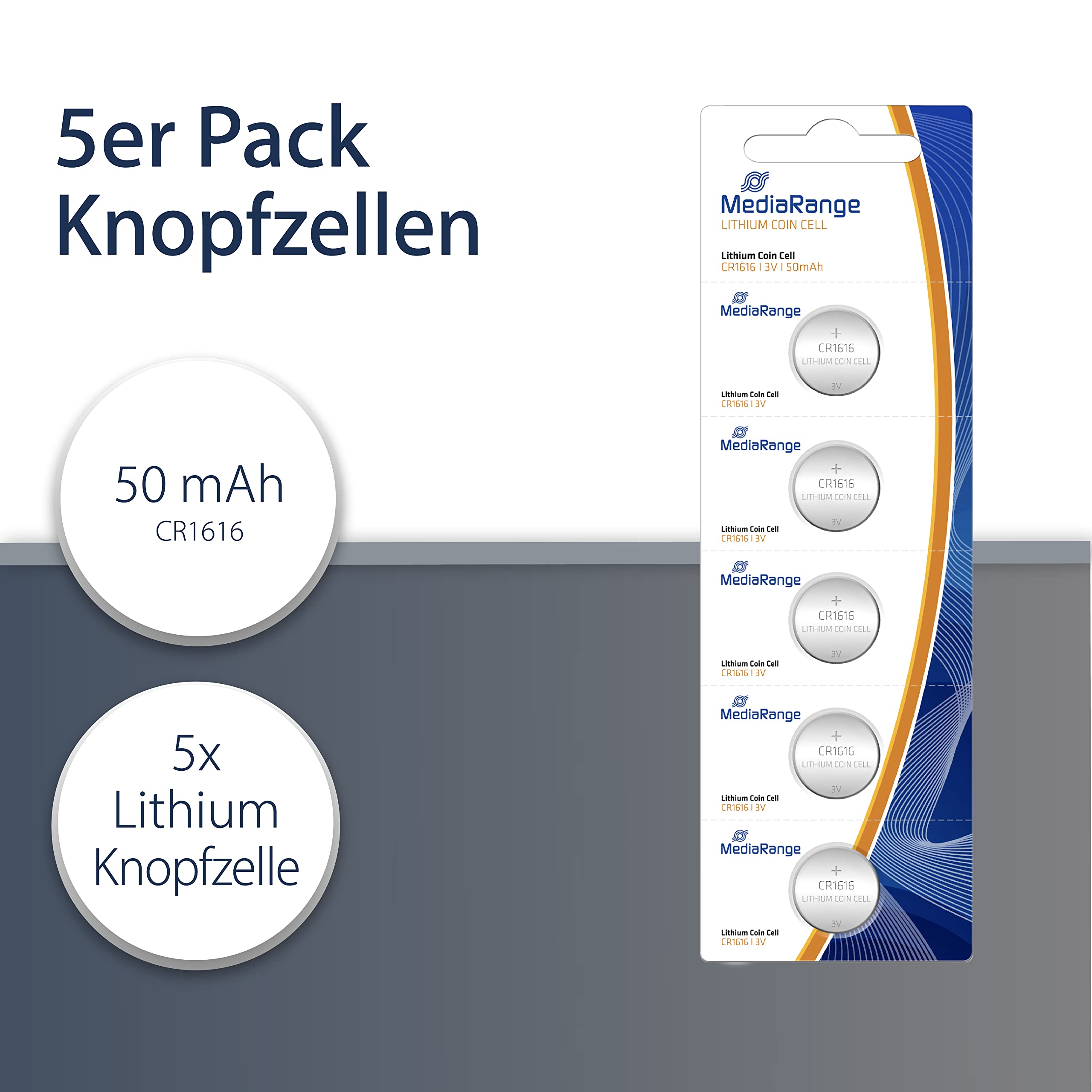 mediarange-lithium-knopfzellen-cr1616-3v-5er-pack image 2