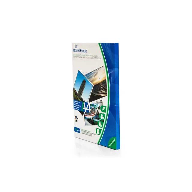 mediarange-matt-fotopapier-a4-140-g-m-100-blatt-beidseitig-f-r-inkjet-wei image 1