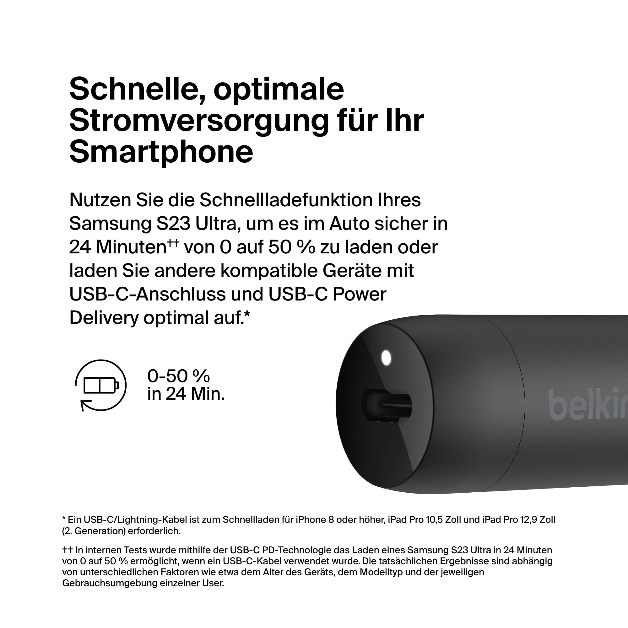 belkin-boostcharge-30w-kfz-schnellladeger-t-usb-c-pd-mit-usb-c-kabel image 2