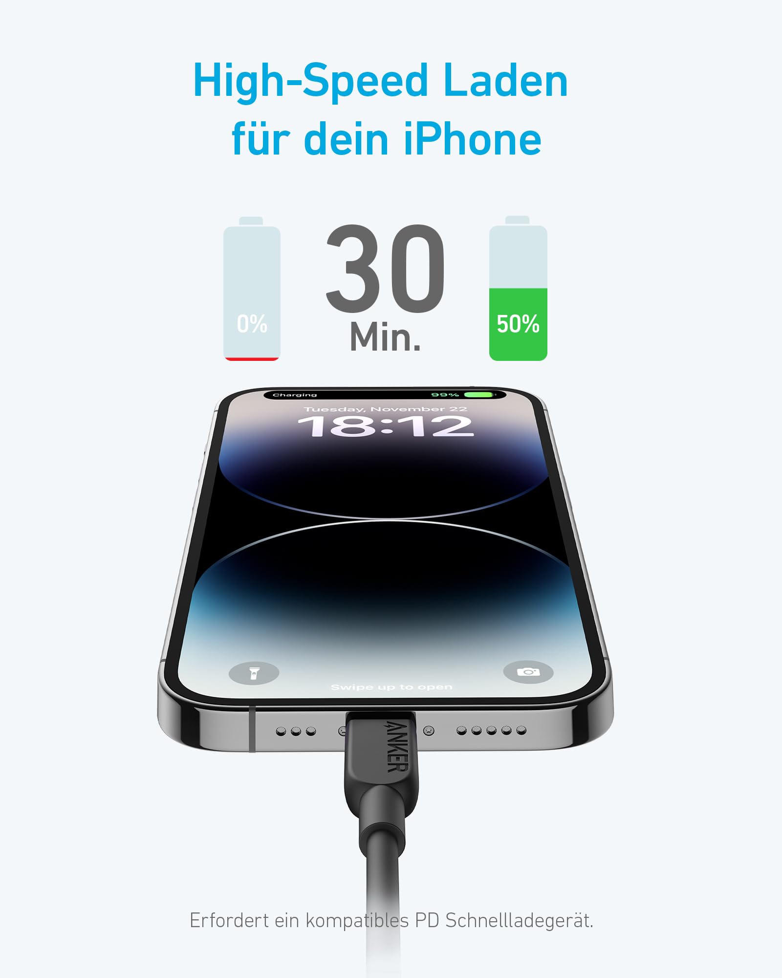 anker-310-usb-c-auf-lightning-kabel-3m-mfi-schnellladekabel image 2