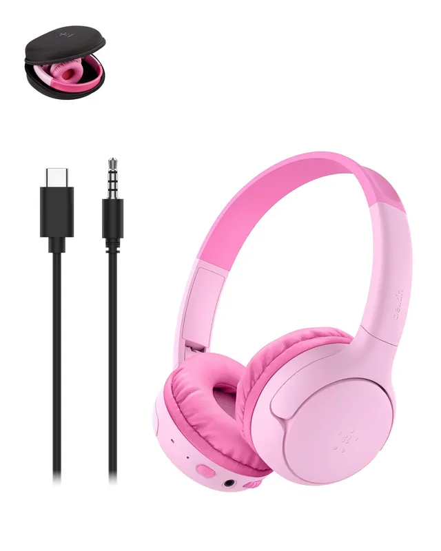 belkin-soundform-mini-2-on-ear-bluetooth-kinder-kopfh-rer-rosa image 1