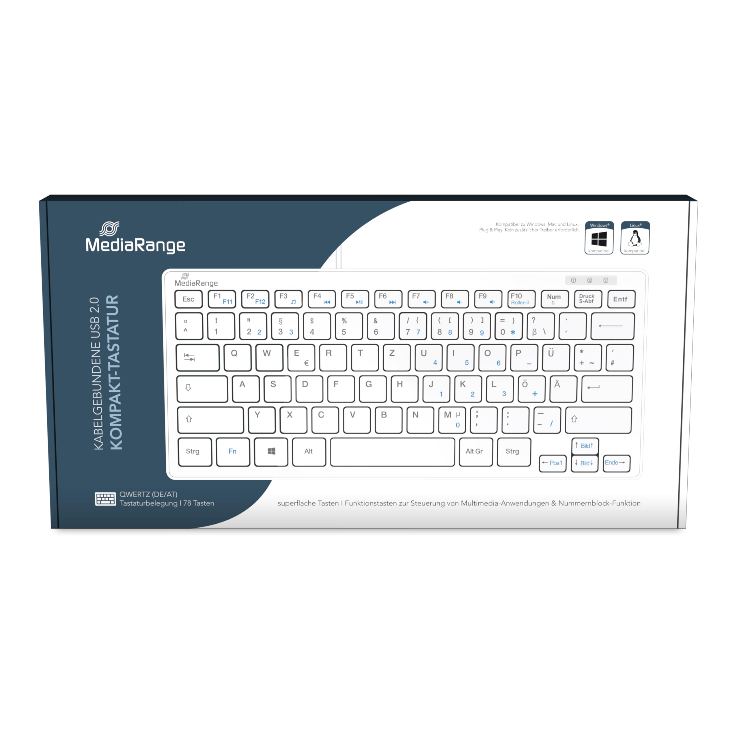 mediarange-kabelgebundene-tastatur-qwertz-de-at-kompakt-wei image 6