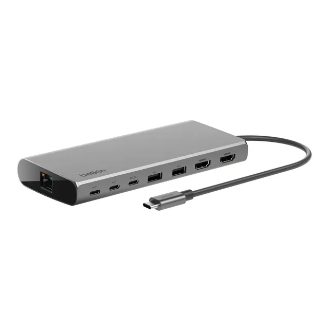 belkin-connect-universal-usb-c-8-in-1-core-hub-inc015btsgy-f-r-2-monitore-silber image 1