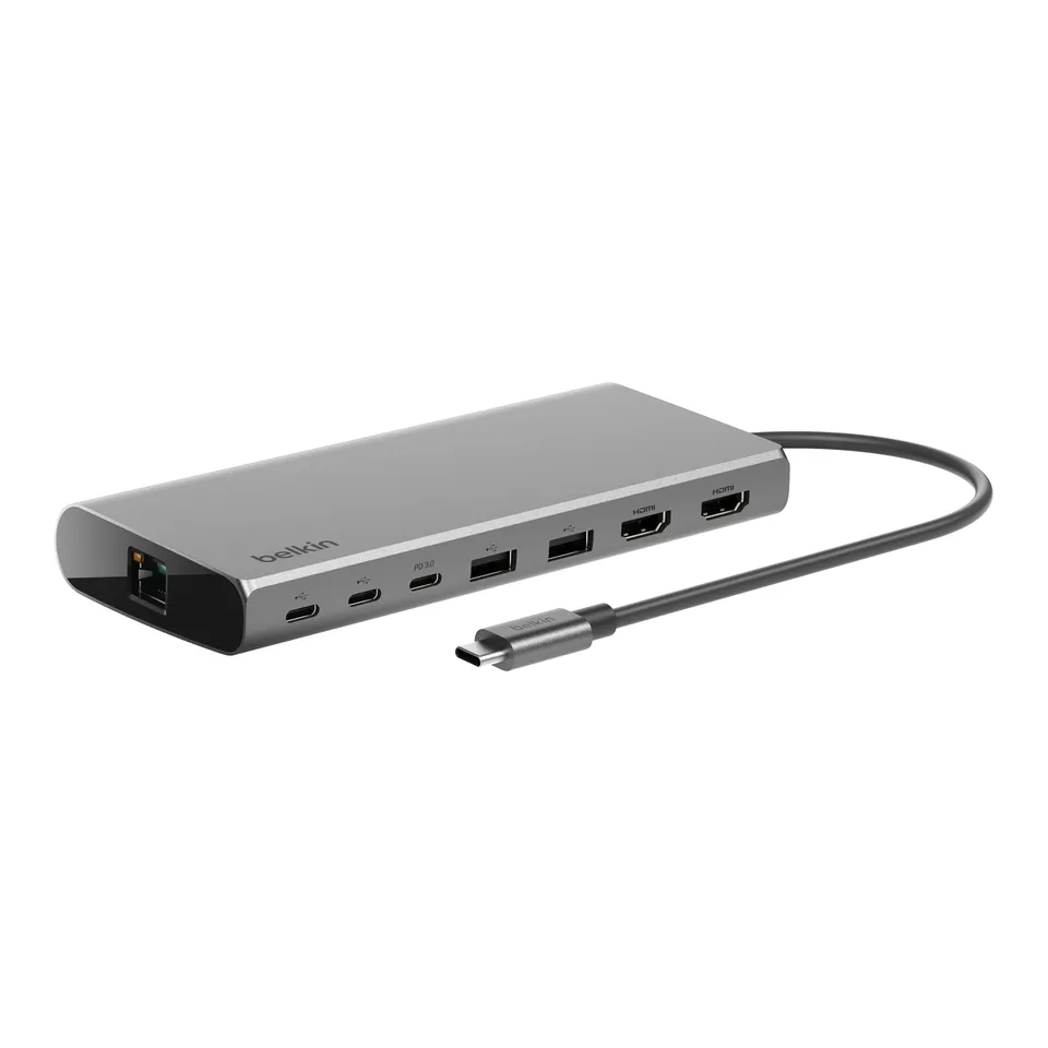 belkin-connect-universal-usb-c-8-in-1-core-hub-inc015btsgy-f-r-2-monitore-silber image 1