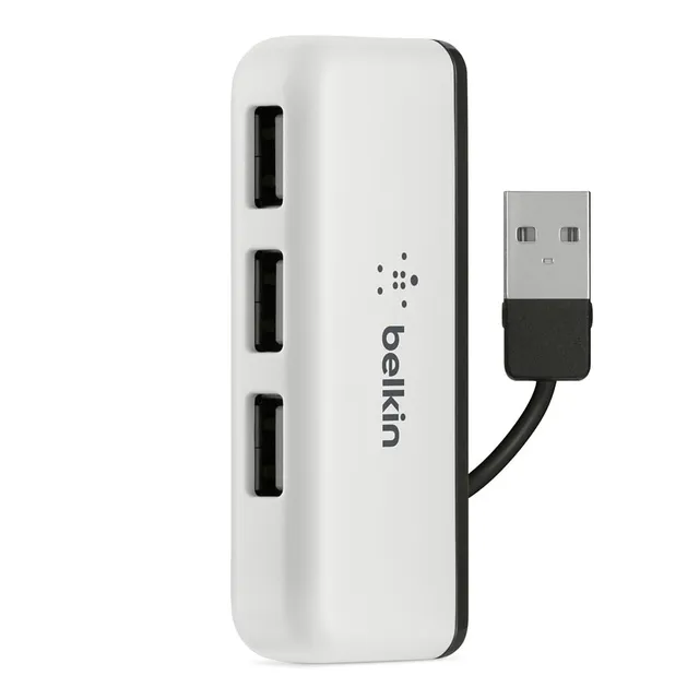 belkin-f4u021bt-usb-2-0-4-port-travel-hub-schwarz-wei image 1