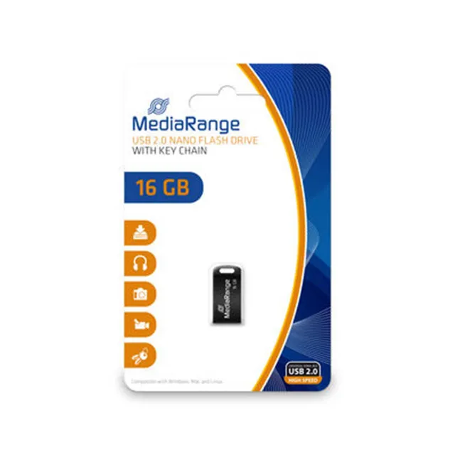 mediarange-nano-usb-2-0-stick-16gb-schwarz image 1