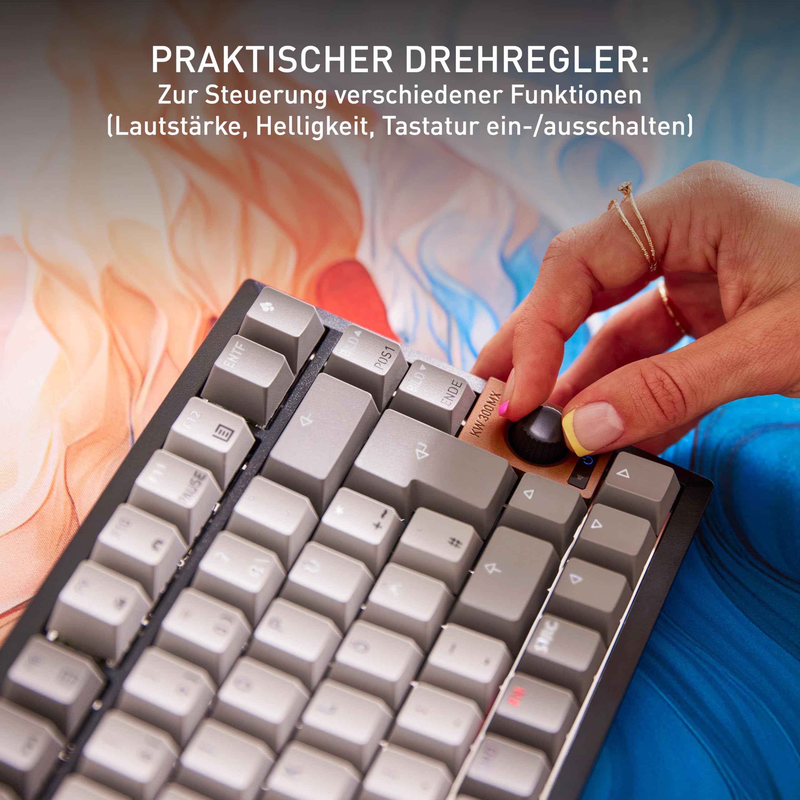 cherry-kw-300-mx-mechanische-hot-swap-tastatur-qwertz-mx2a-brown-schwarz image 5
