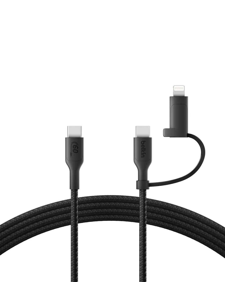 belkin-boostcharge-pro-2-in-1-usb-c-lightning-kabel-60w image 1