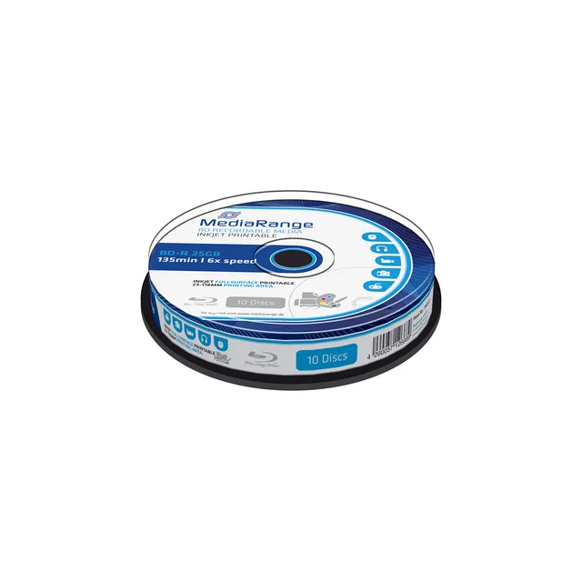 mediarange-bd-r-25gb-10er-pack-6x-inkjet-bedruckbar image 1