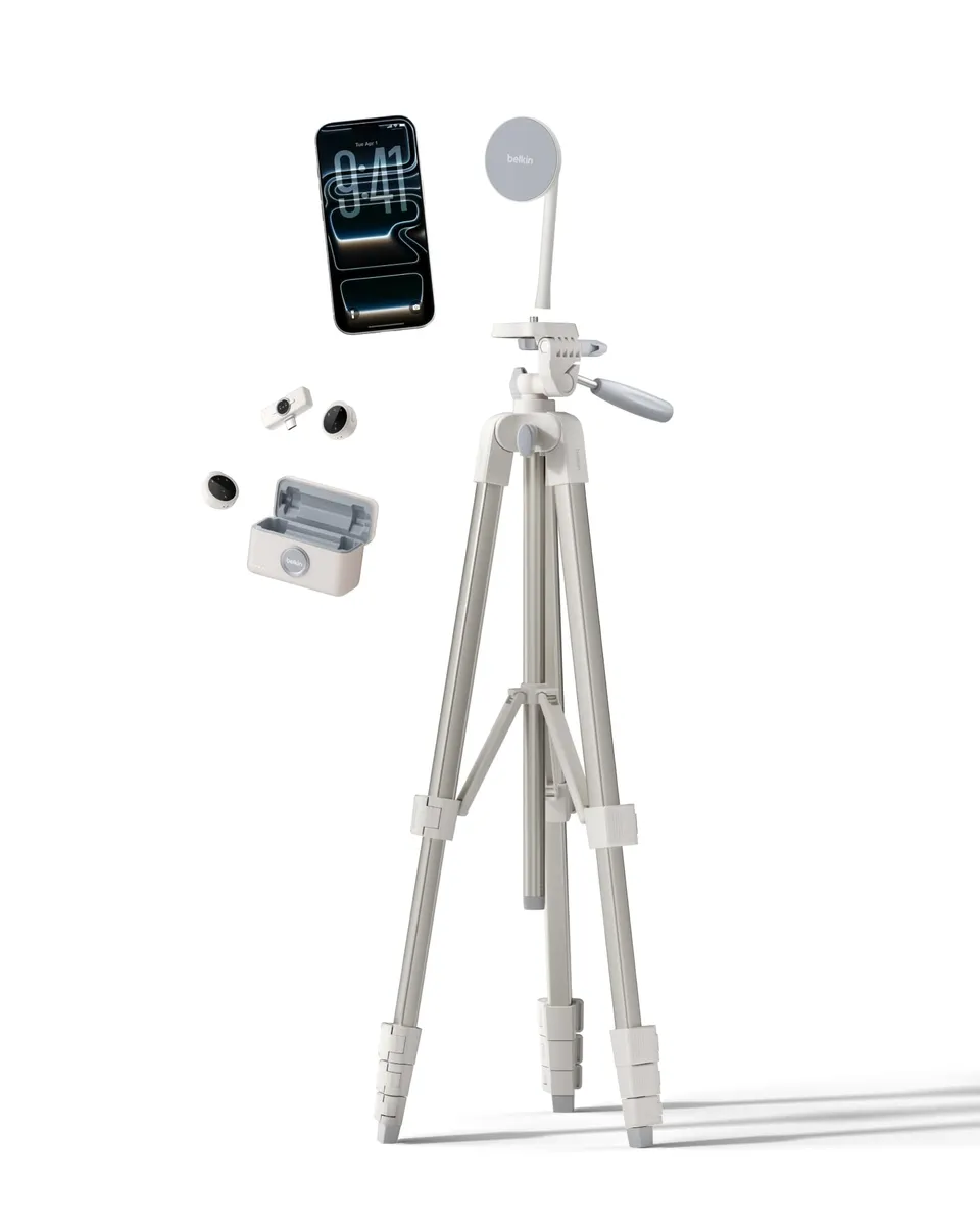 belkin-stage-creator-kit-vlogging-set-mit-stativ-0-43-1-7m-magnet-halter-2x-funk image 1