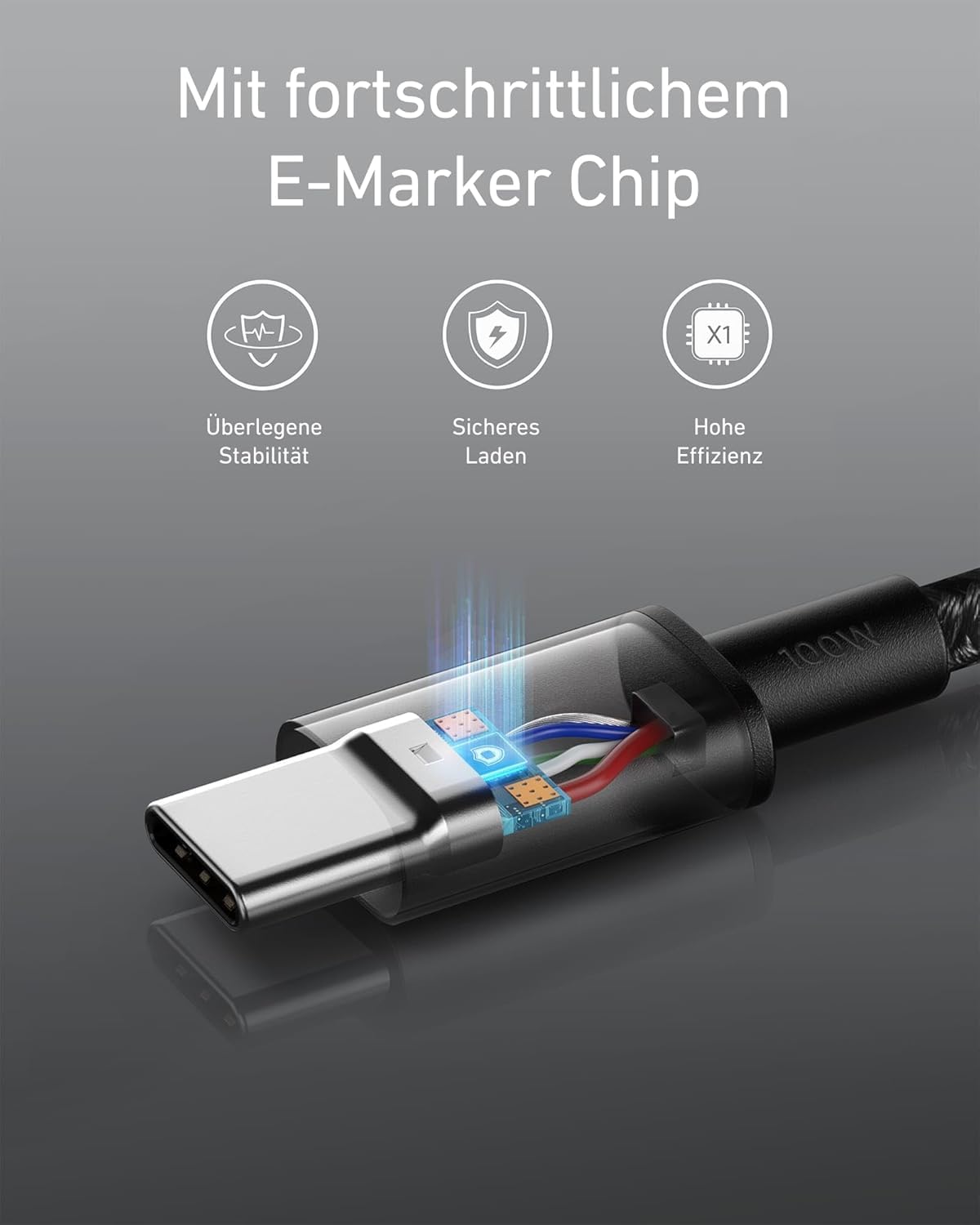 anker-100w-usb-c-kabel-2x-1-8m-pd-3-0-nylon-schwarz image 3