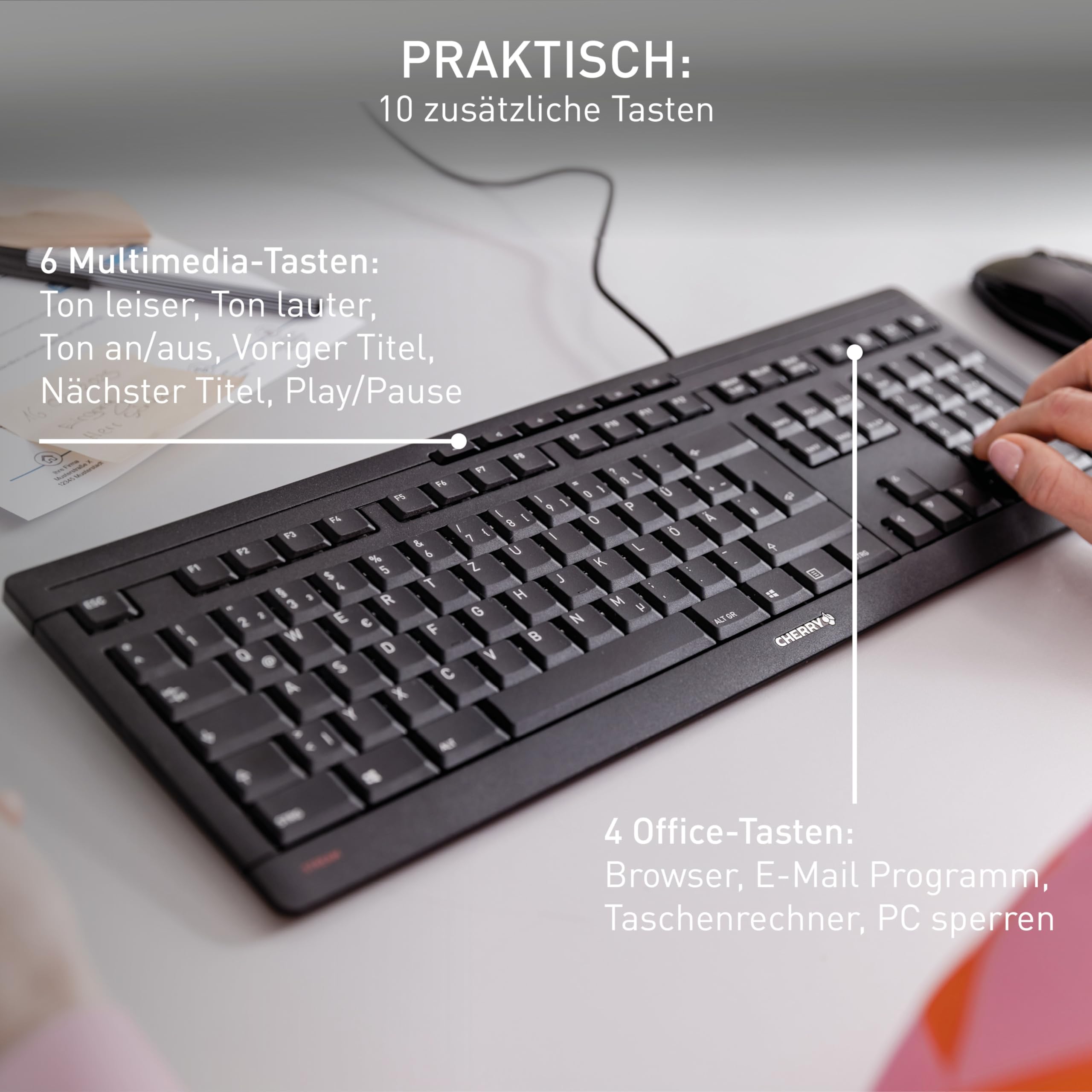 cherry-stream-keyboard-kabelgebundene-tastatur-ungarisches-qwertz-layout-wei-gra image 3