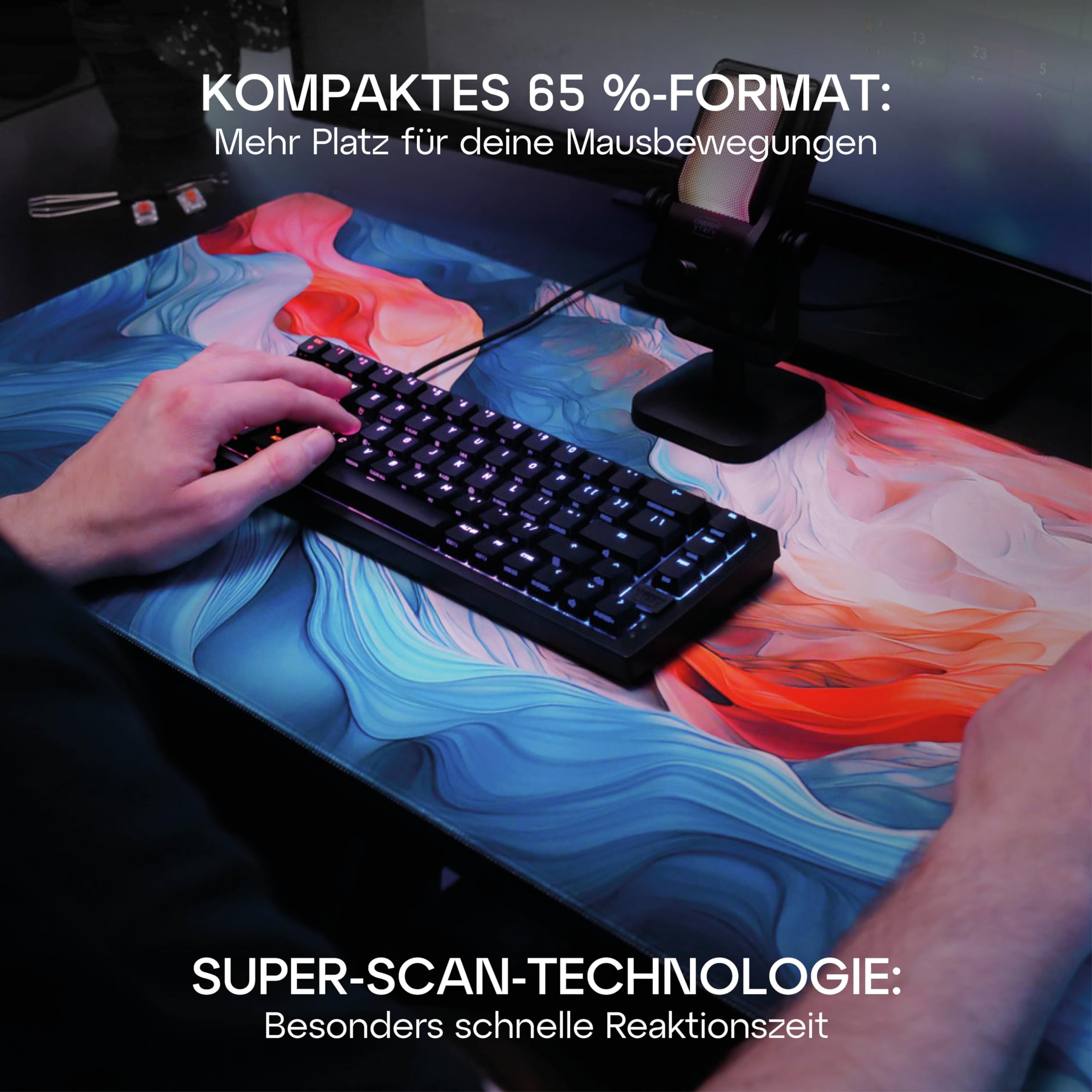 cherry-xtrfy-k5v2-compact-65-gaming-tastatur-qwertz-mx2a-red-schwarz image 5