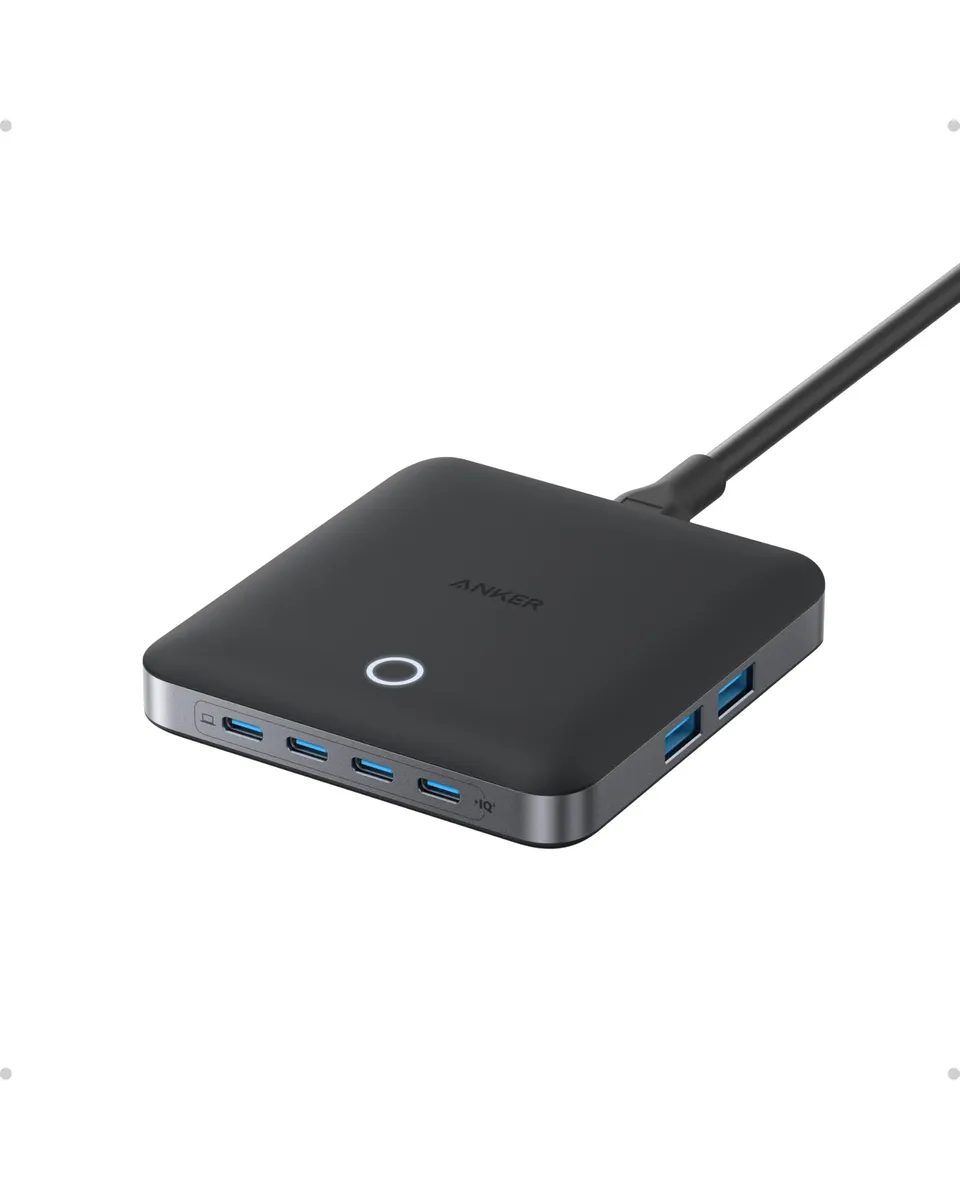 anker-nano-ladestation-130w-6-port-4x-usb-c-2x-usb-a-f-r-macbook-iphone image 1