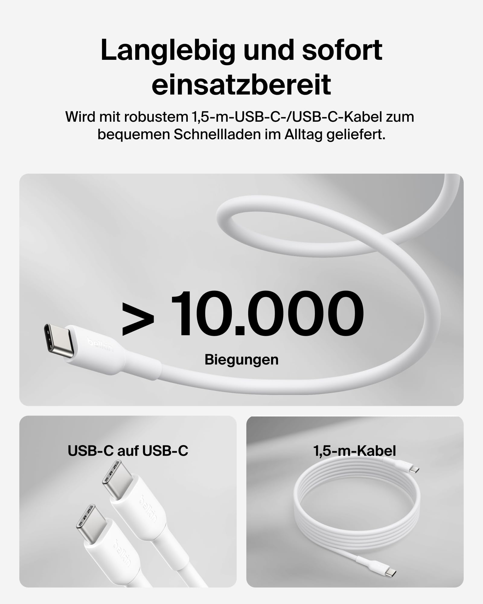 belkin-boostcharge-usb-c-gan-ladeger-t-100w-wei-mit-kabel image 2