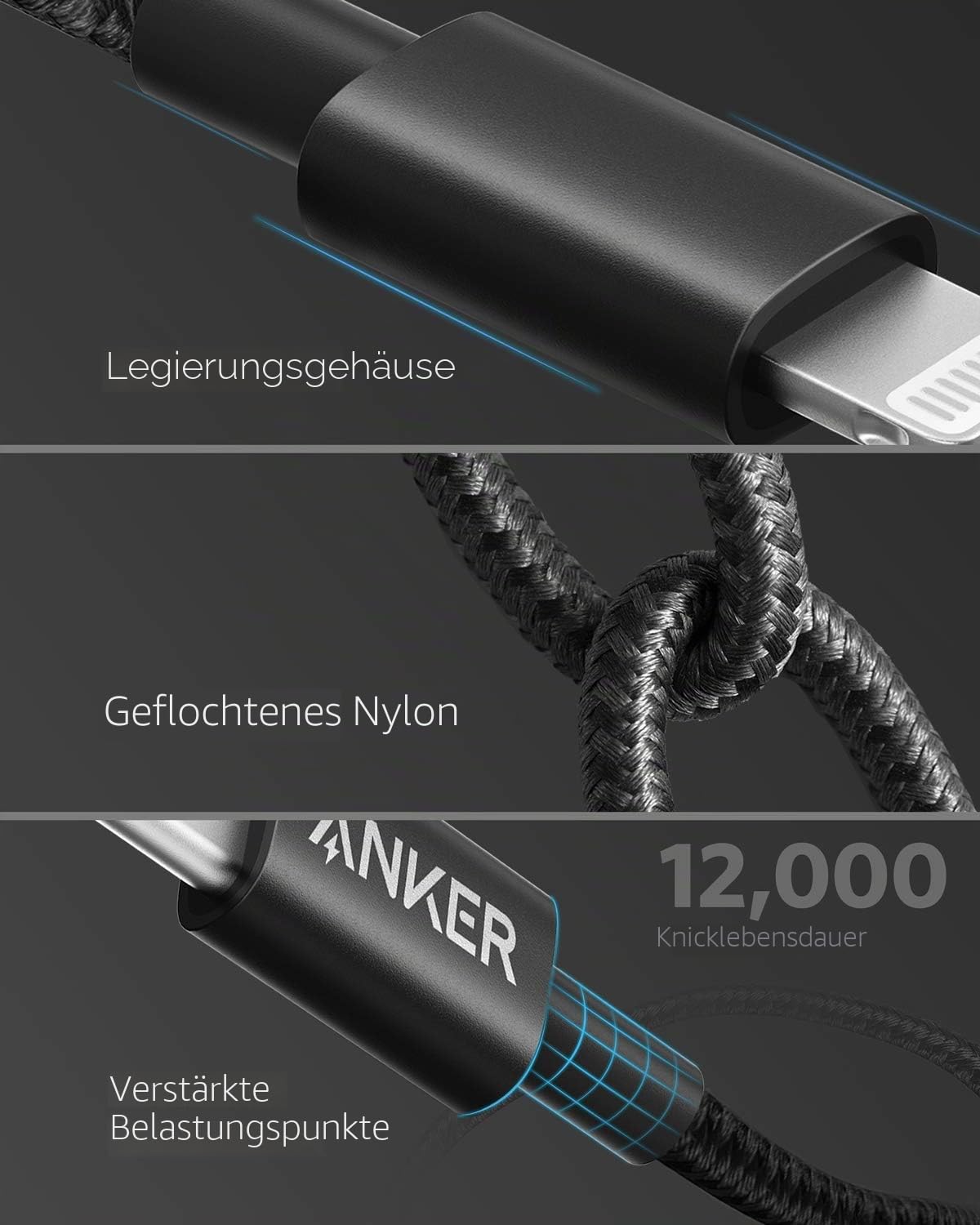 anker-331-usb-c-auf-lightning-kabel-1-8m-nylon-mfi-schwarz image 5