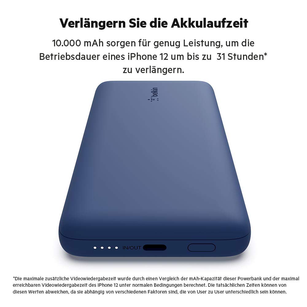 belkin-boostcharge-plus-10k-powerbank-10-000-mah-mit-lightning-usb-c-kabel-blau image 2