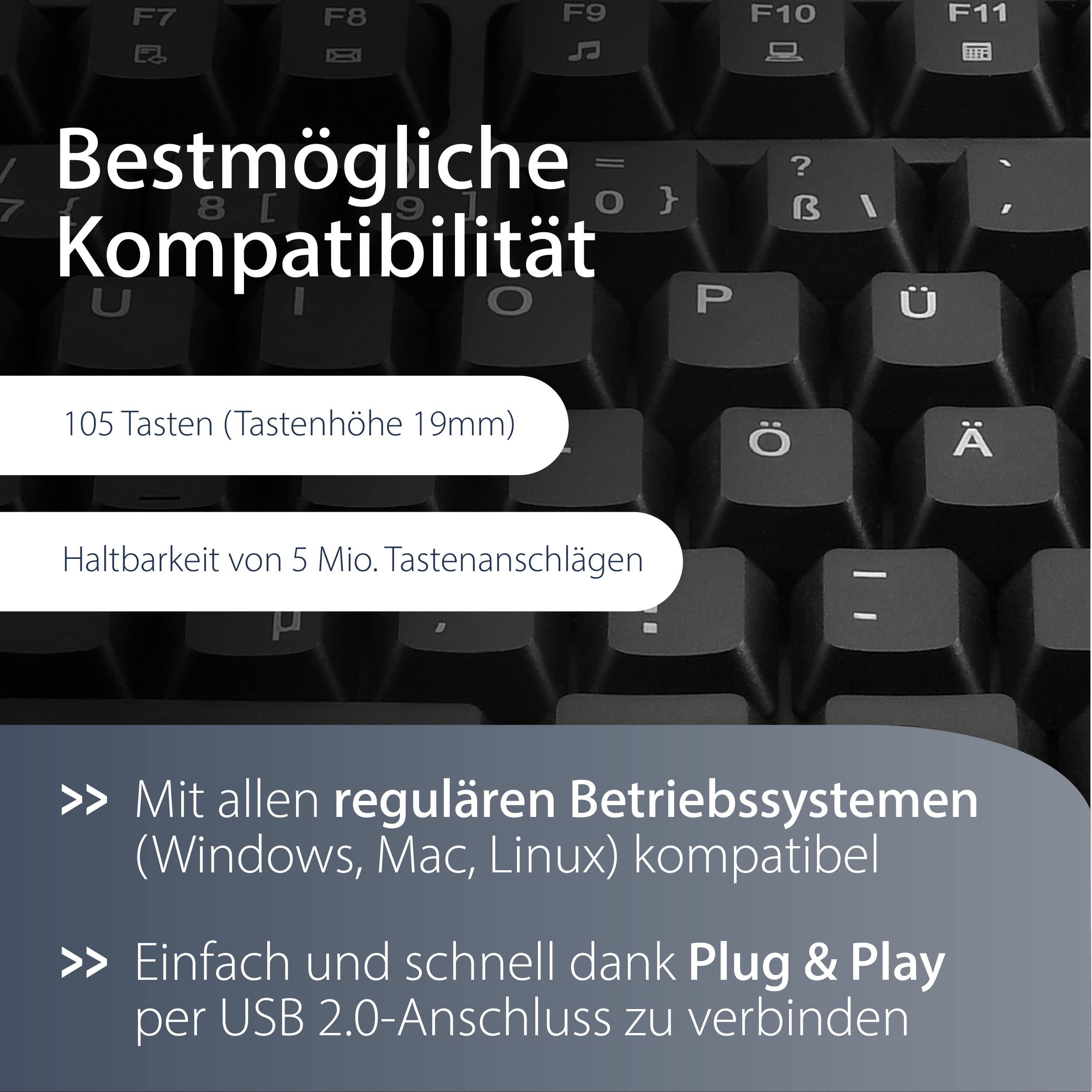 mediarange-kabel-tastatur-qwertz-mit-chip-kartenleser-schwarz image 4