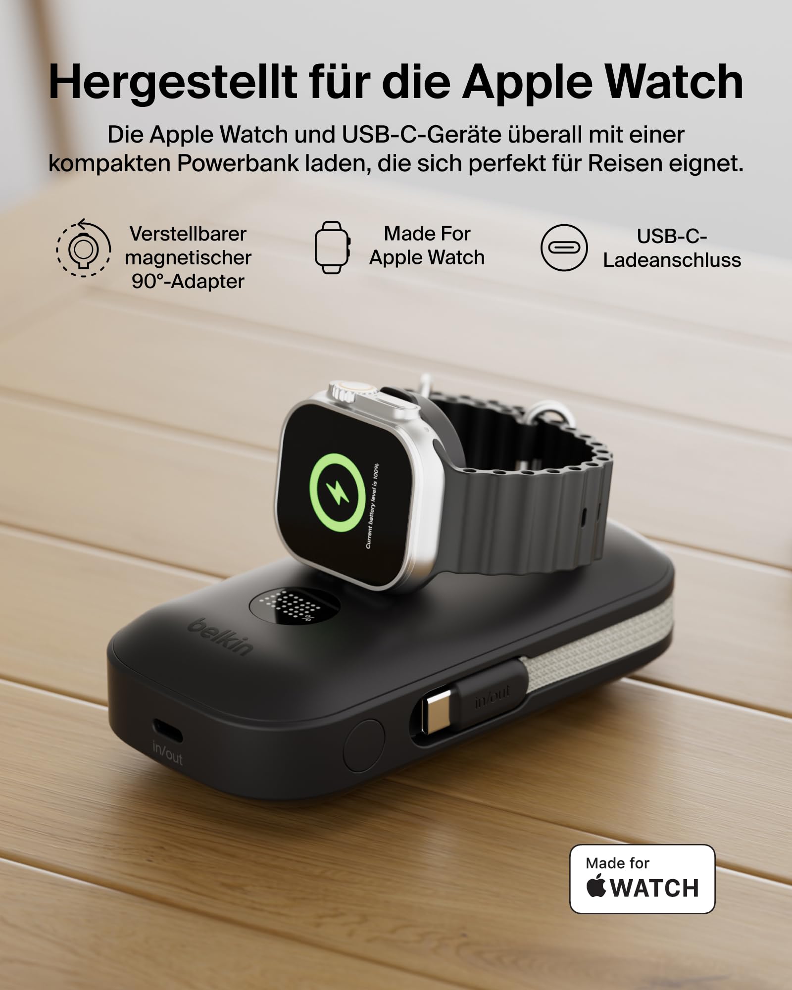 belkin-boostcharge-pro-10000mah-powerbank-mit-apple-watch-charger-45w-schwarz image 2