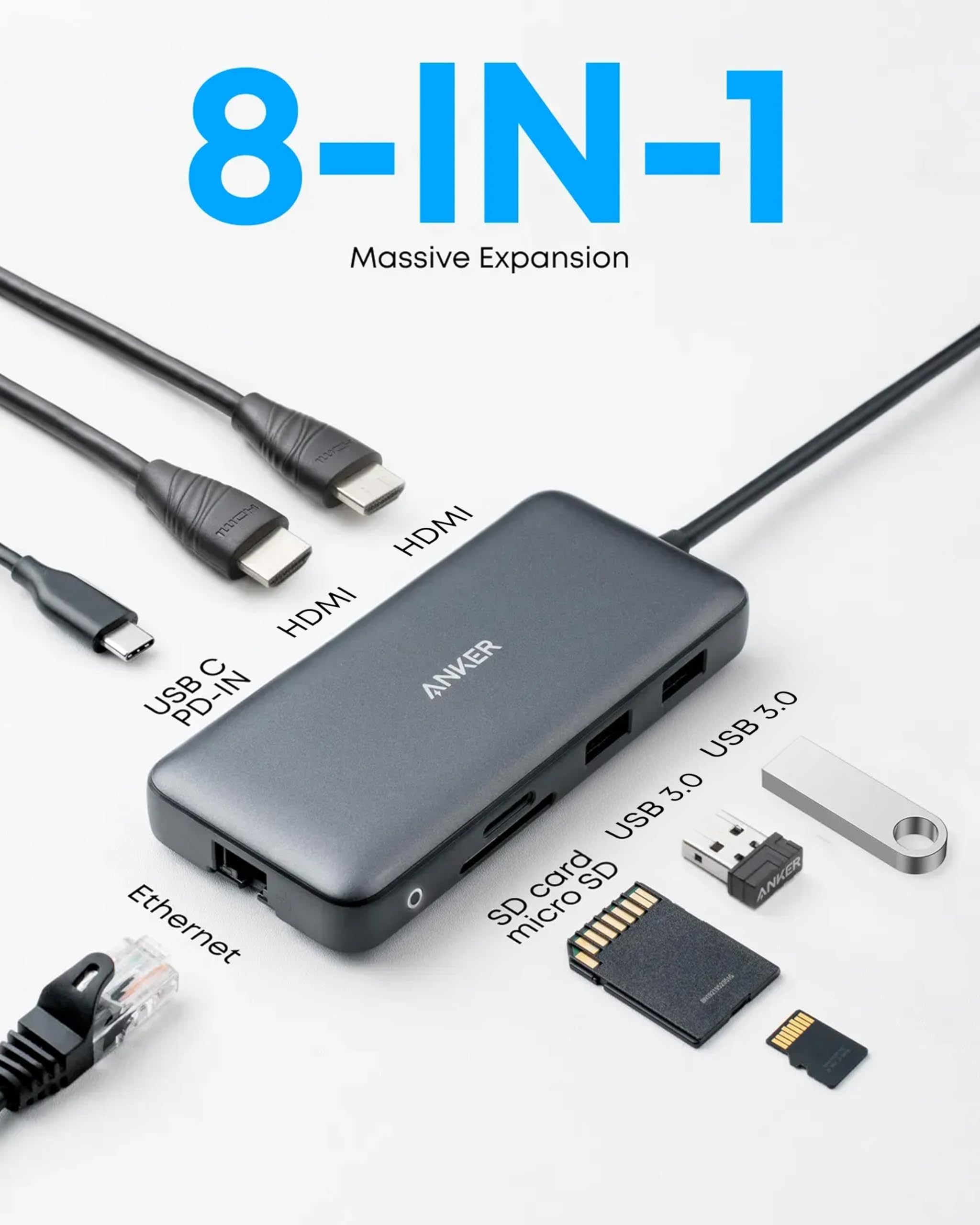 anker-powerexpand-8-in-1-usb-c-hub-dual-hdmi-4k-85w-pd-ethernet image 2