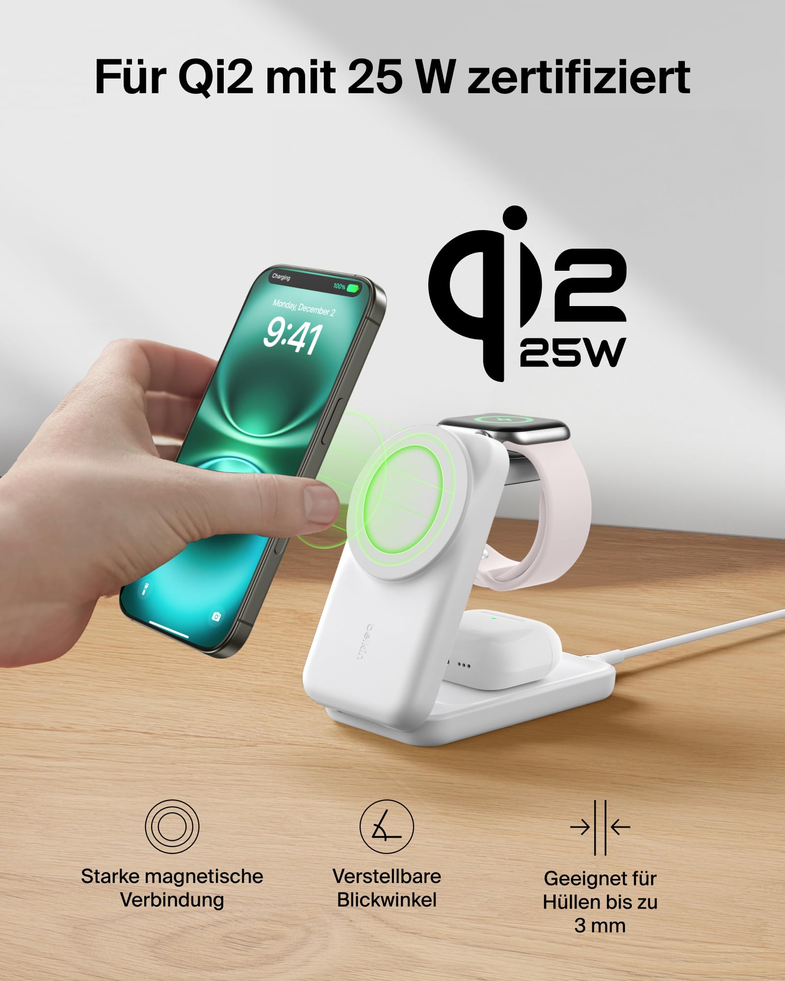 belkin-ultracharge-3-in-1-qi2-2-ladestation-25w-faltbar-wei-mit-45w-netzteil image 7