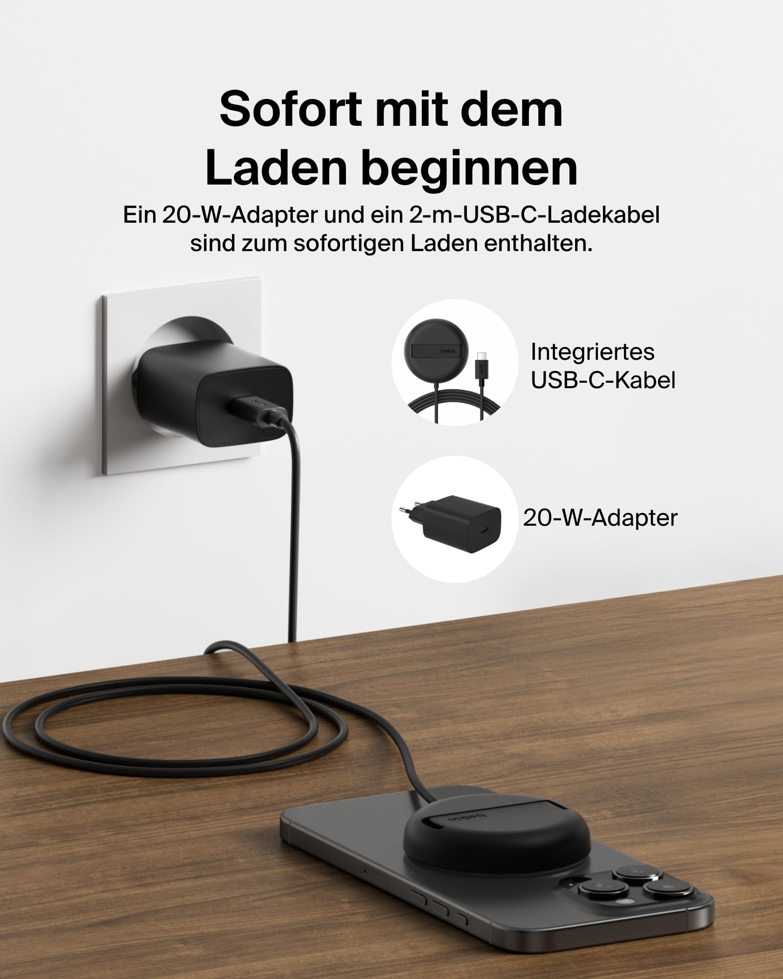 belkin-boostcharge-pro-qi2-magnet-ladestation-15w-mit-st-nder-und-netzteil-schwa image 4