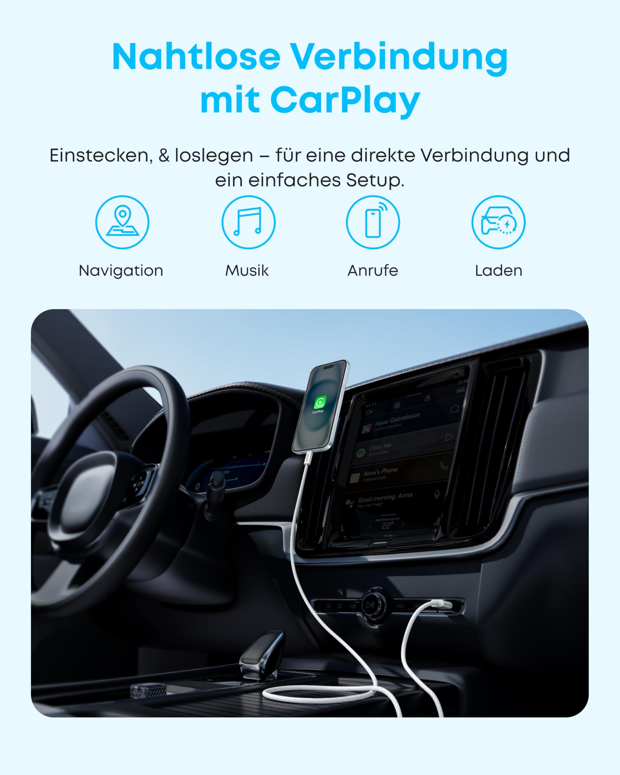 anker-zolo-usb-a-auf-usb-c-kabel-1-8m-geflochten-18w-f-r-carplay image 2