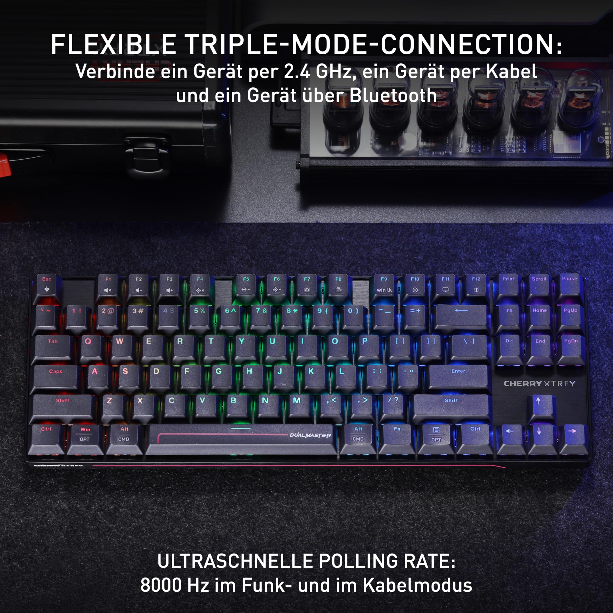 cherry-xtrfy-mx-8-2-pro-tmr-wireless-gaming-tastatur-de-qwertz-schwarz-tkl image 4
