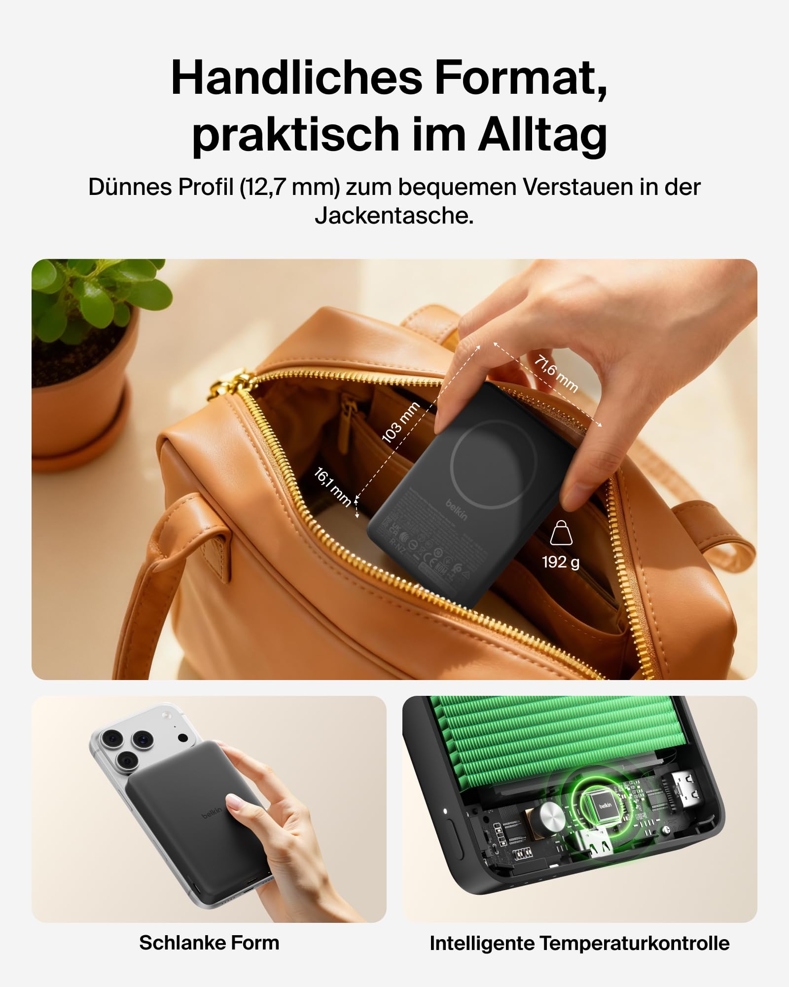 belkin-boostcharge-magnetische-powerbank-10000-mah-qi2-7-5w-schwarz image 3