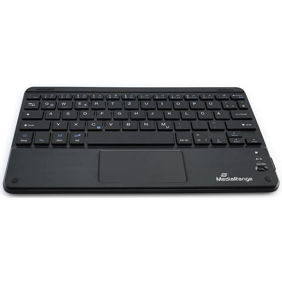 mediarange-funk-tastatur-qwertz-de-mit-touchpad-kompakt image 1