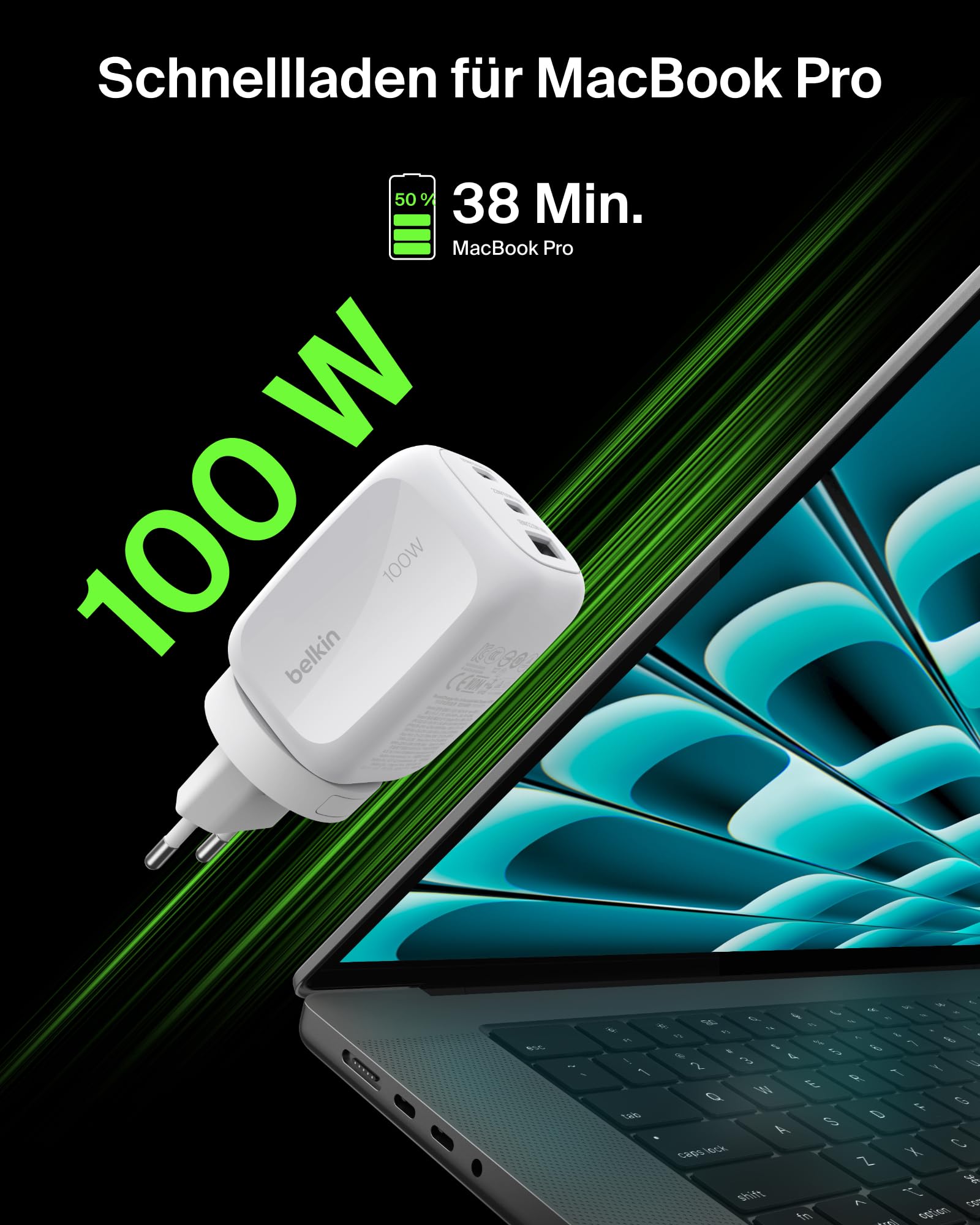 belkin-100w-gan-usb-c-ladeger-t-3-port-mit-reisestecker-wei image 4