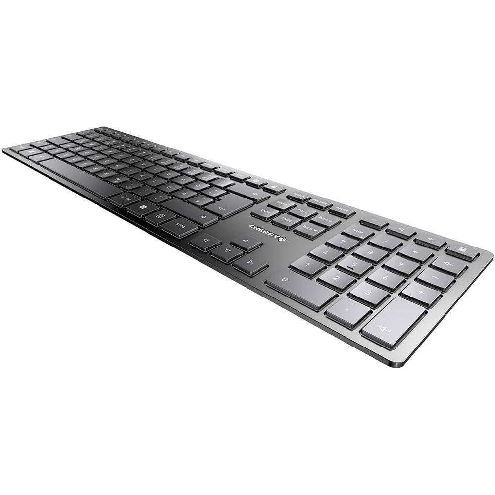 cherry-kw-9100-slim-funk-tastatur-qwertz-schwarz-grau image 4