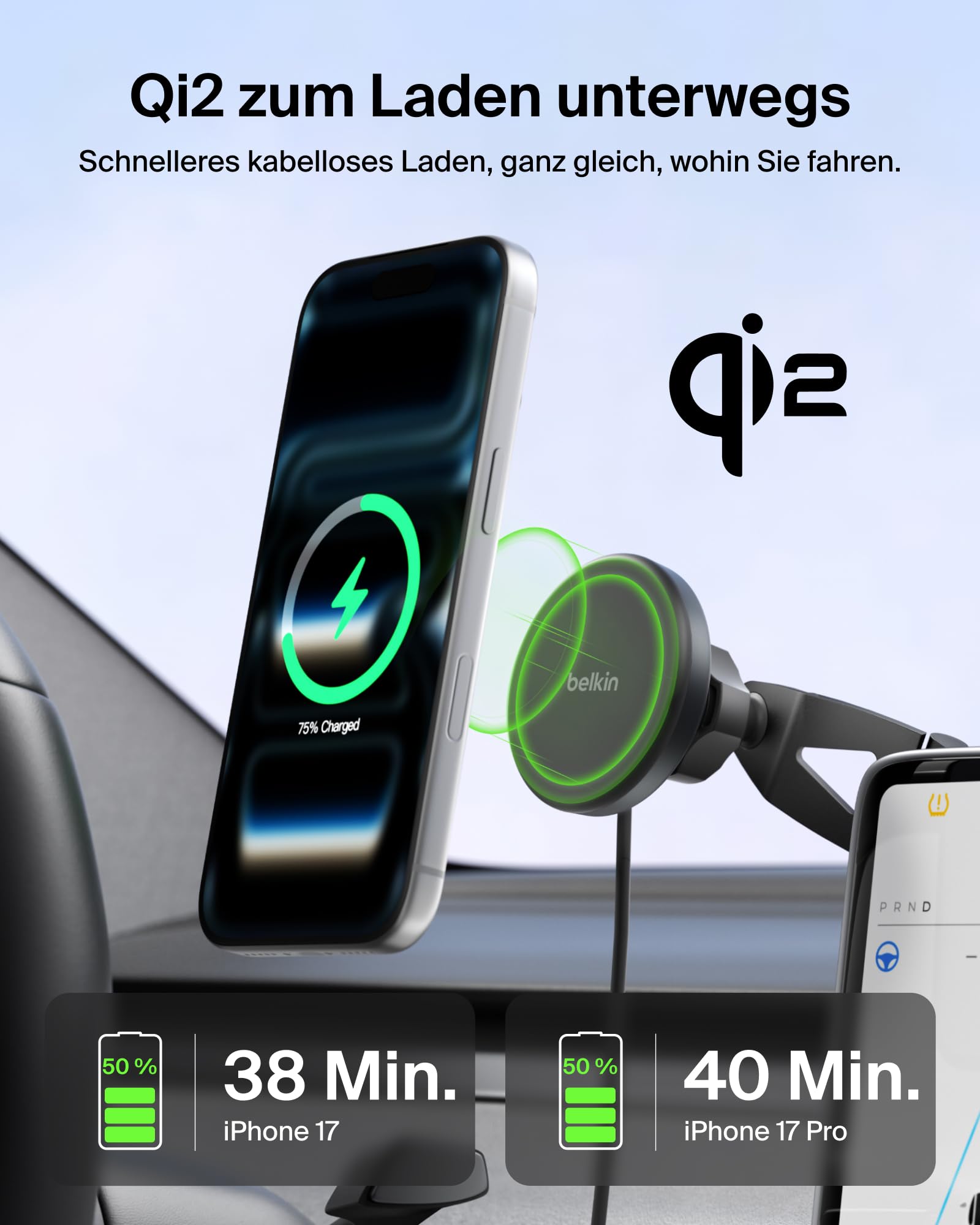 belkin-boostcharge-qi2-kfz-ladeger-t-magnetische-handyhalterung-mit-l-ftungs-und image 2