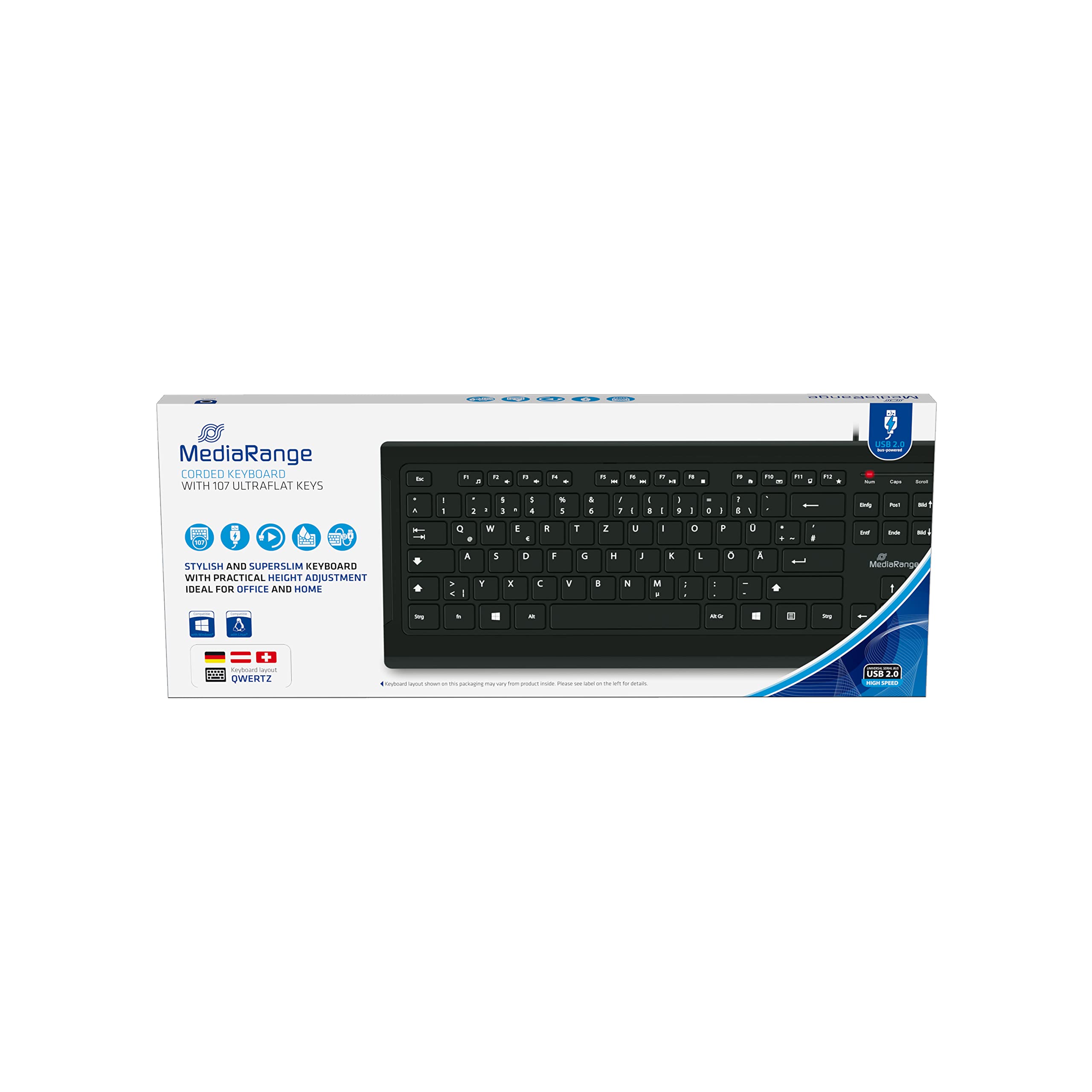 mediarange-professional-line-tastatur-kabel-qwertz-de-vollformat-schwarz image 6
