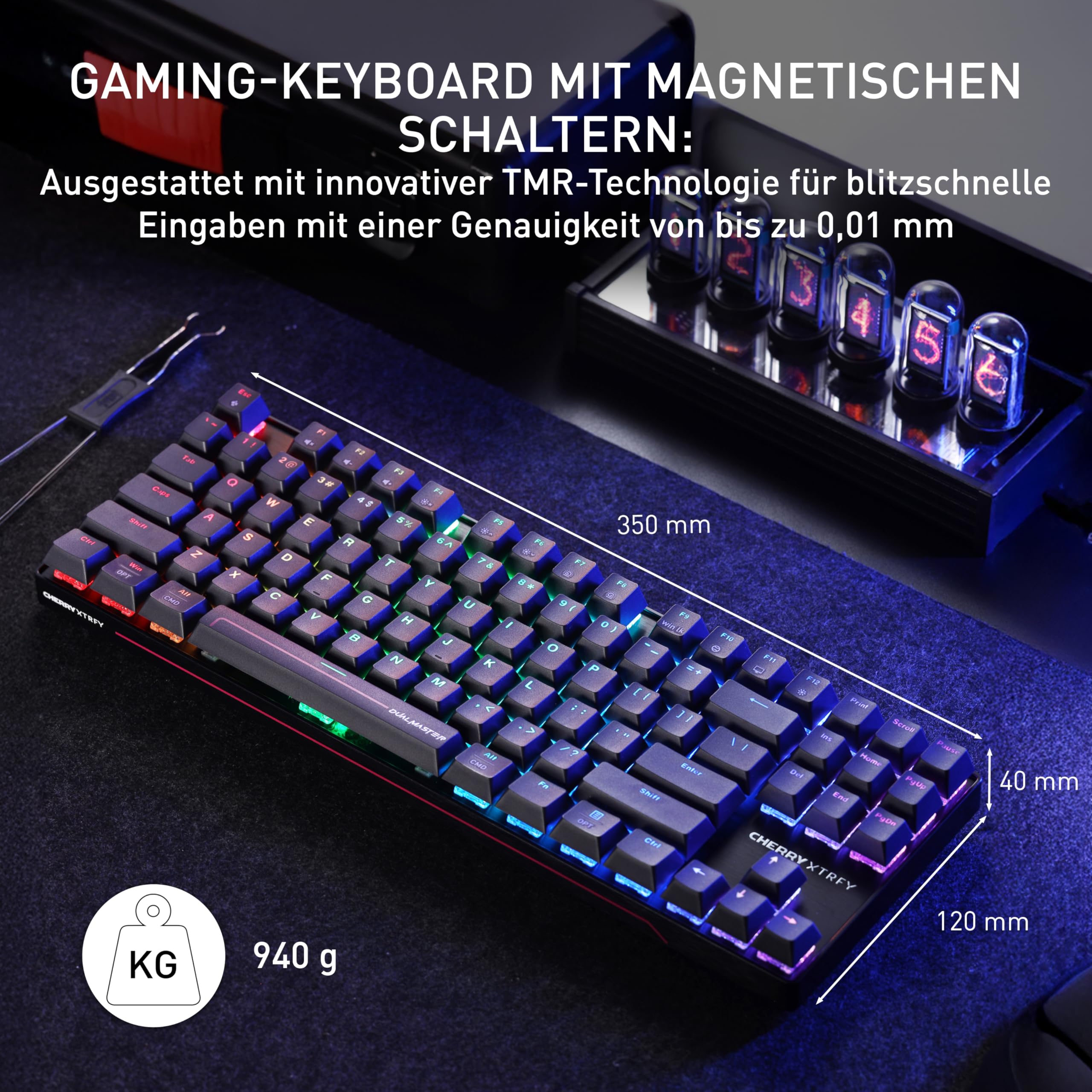 cherry-xtrfy-mx-8-2-pro-tmr-wireless-gaming-tastatur-de-qwertz-schwarz-tkl image 2