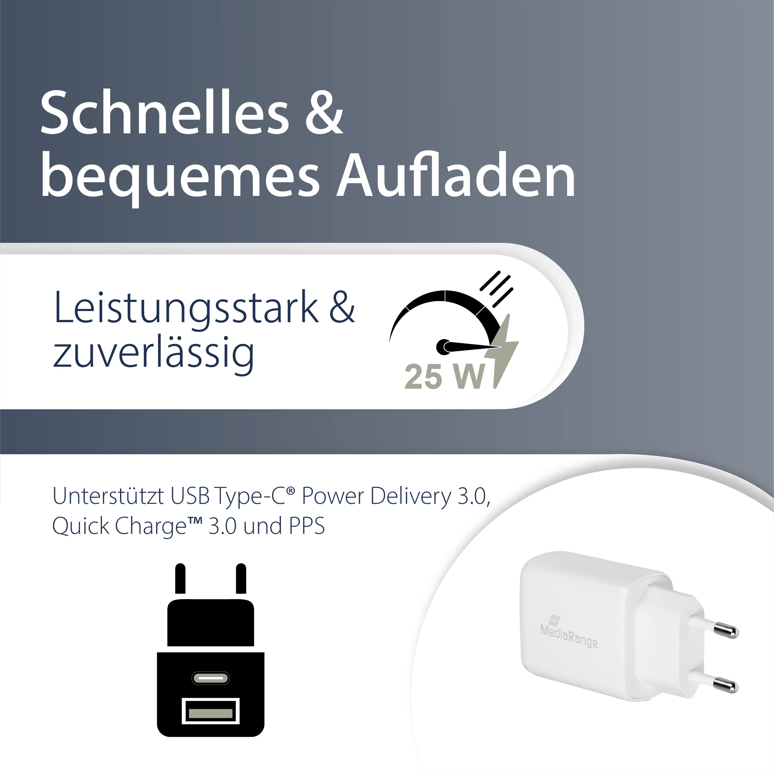mediarange-25w-steckdosen-ladeger-t-usb-a-usb-c-wei image 3