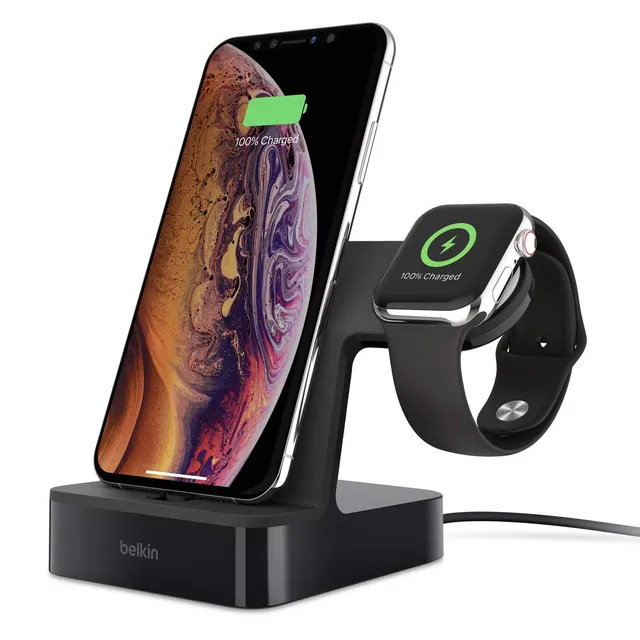 belkin-powerhouse-ladestation-f-r-iphone-lightning-apple-watch-schwarz image 1