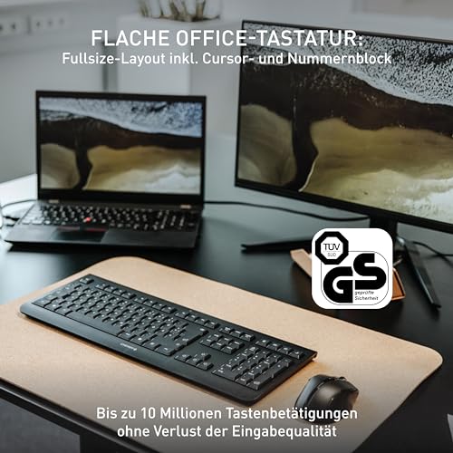 cherry-kw-3000-kabellose-office-tastatur-qwertz-wei-grau image 8