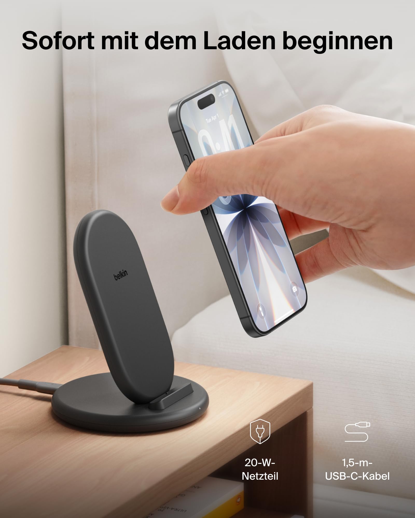 belkin-boostcharge-induktive-ladestation-qi-schwarz-mit-20w-netzteil image 4