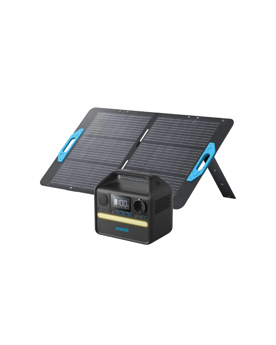 anker-521-powerstation-set-256wh-100w-solarpanel-300w-600w-230v image 1