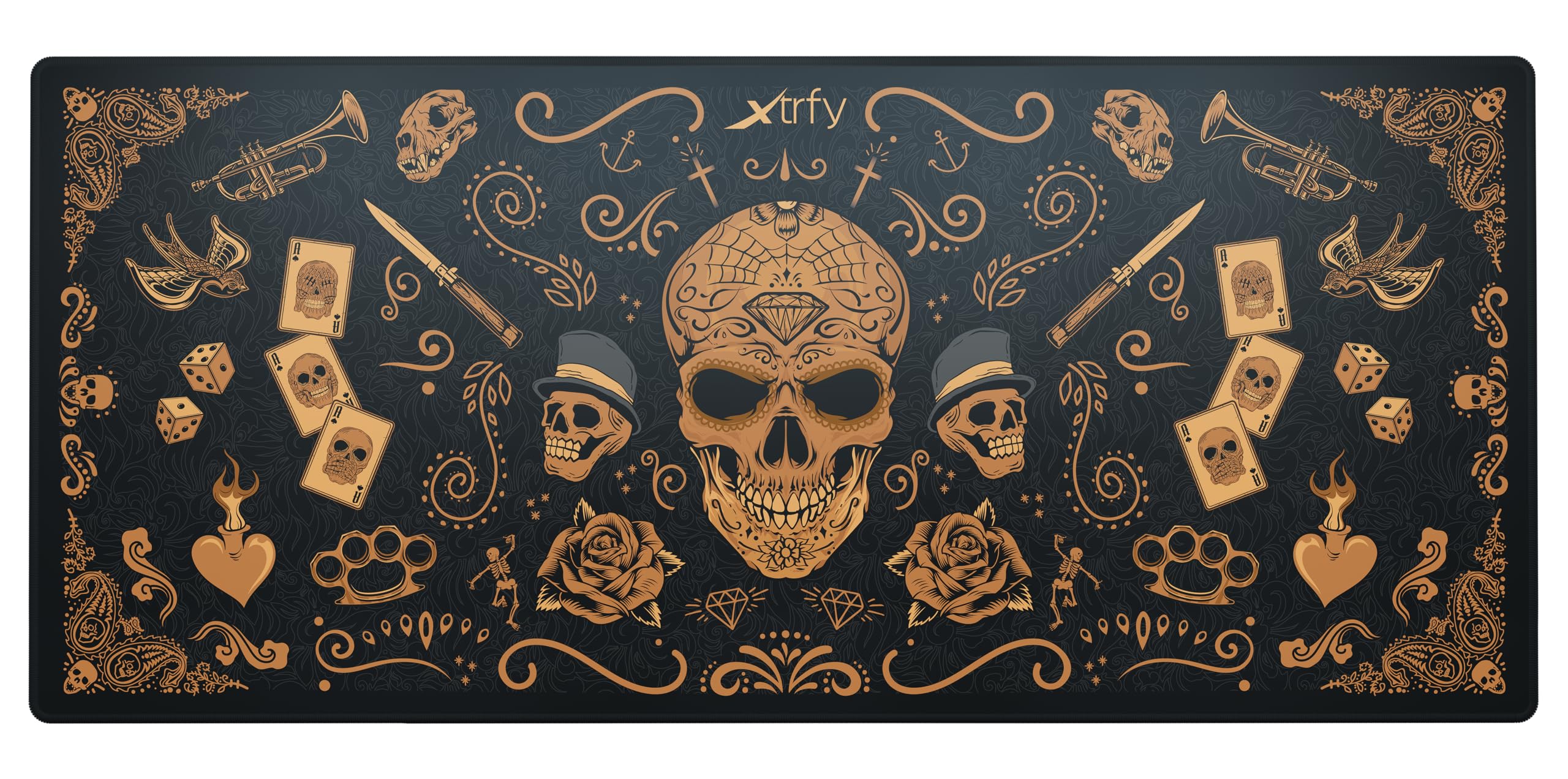 cherry-xtrfy-gp5-gaming-mauspad-xl-920x400x3mm-calavera-edition image 1