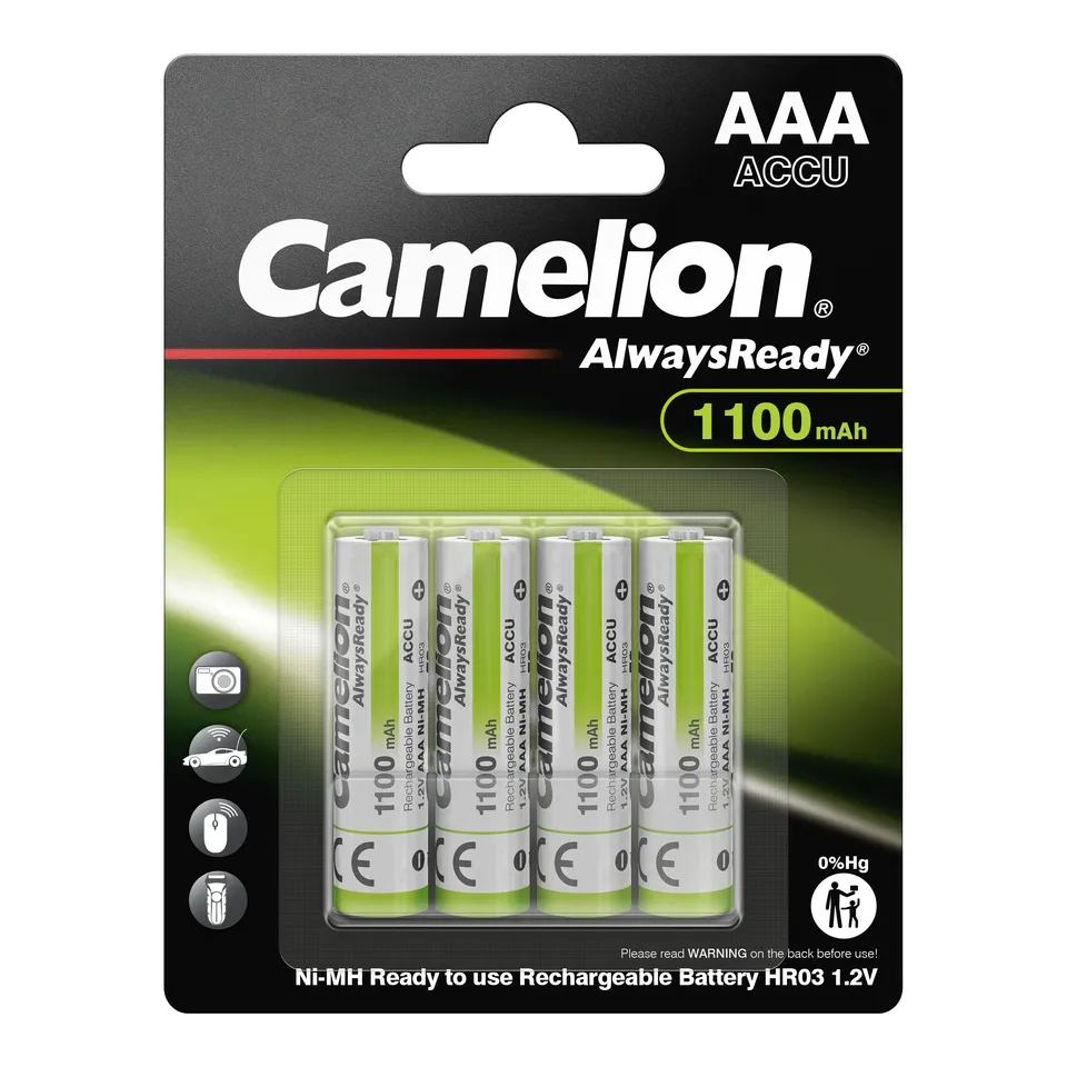 camelion-always-ready-aaa-akkus-hr03-1100mah-4er-pack image 1