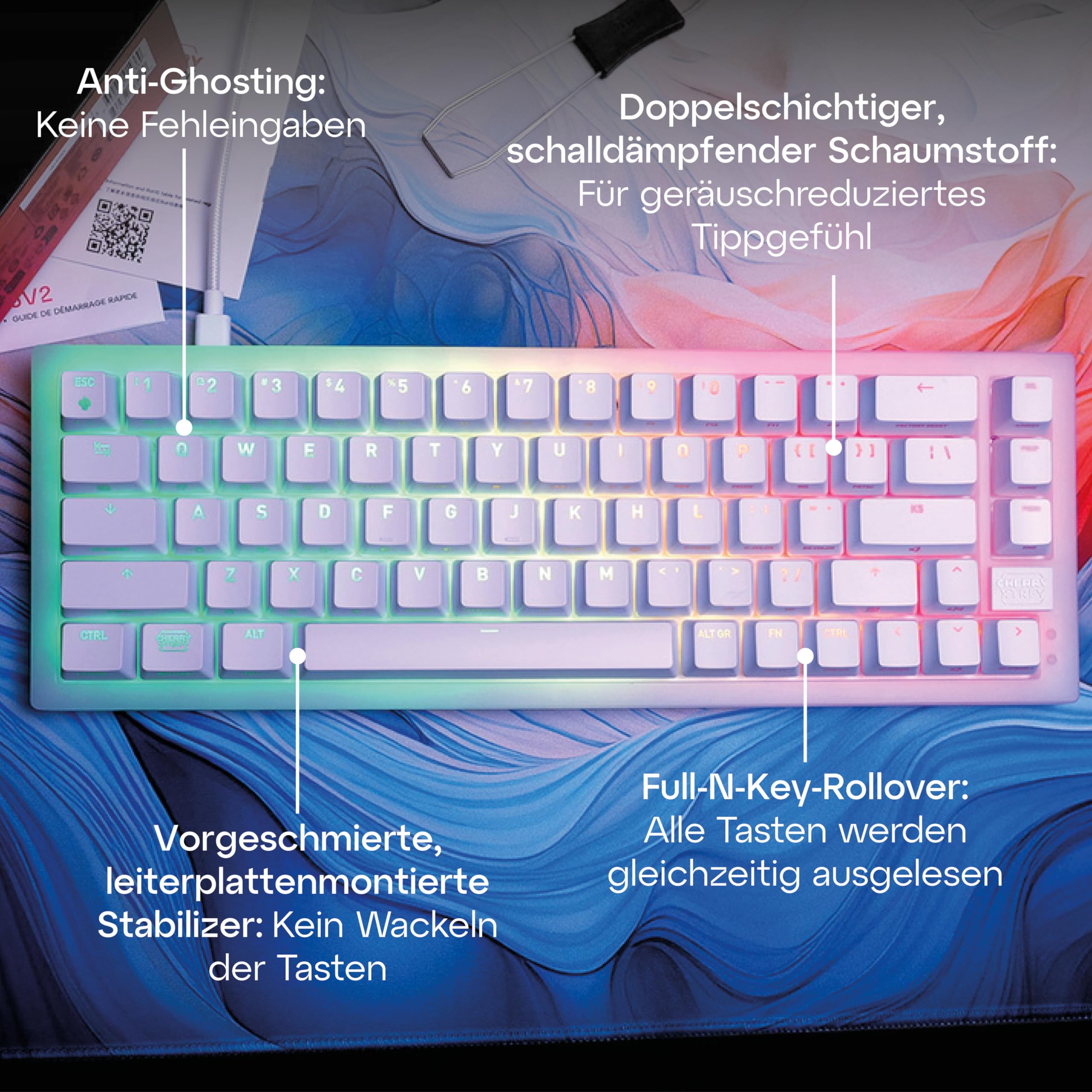 cherry-xtrfy-k5v2-compact-65-gaming-tastatur-qwertz-mx2a-red-schwarz image 6